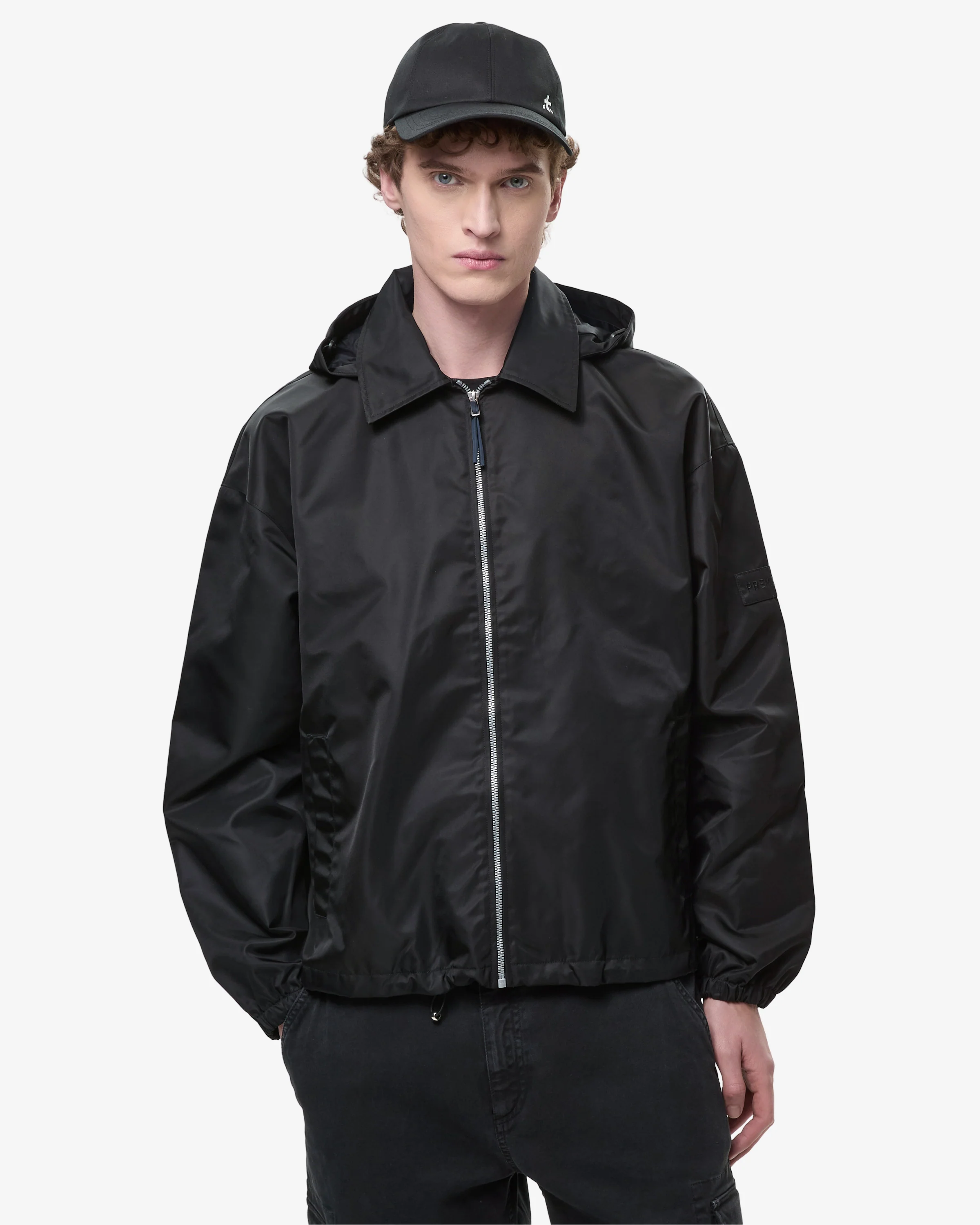 Blouson with Removable Hood Black - Image 3