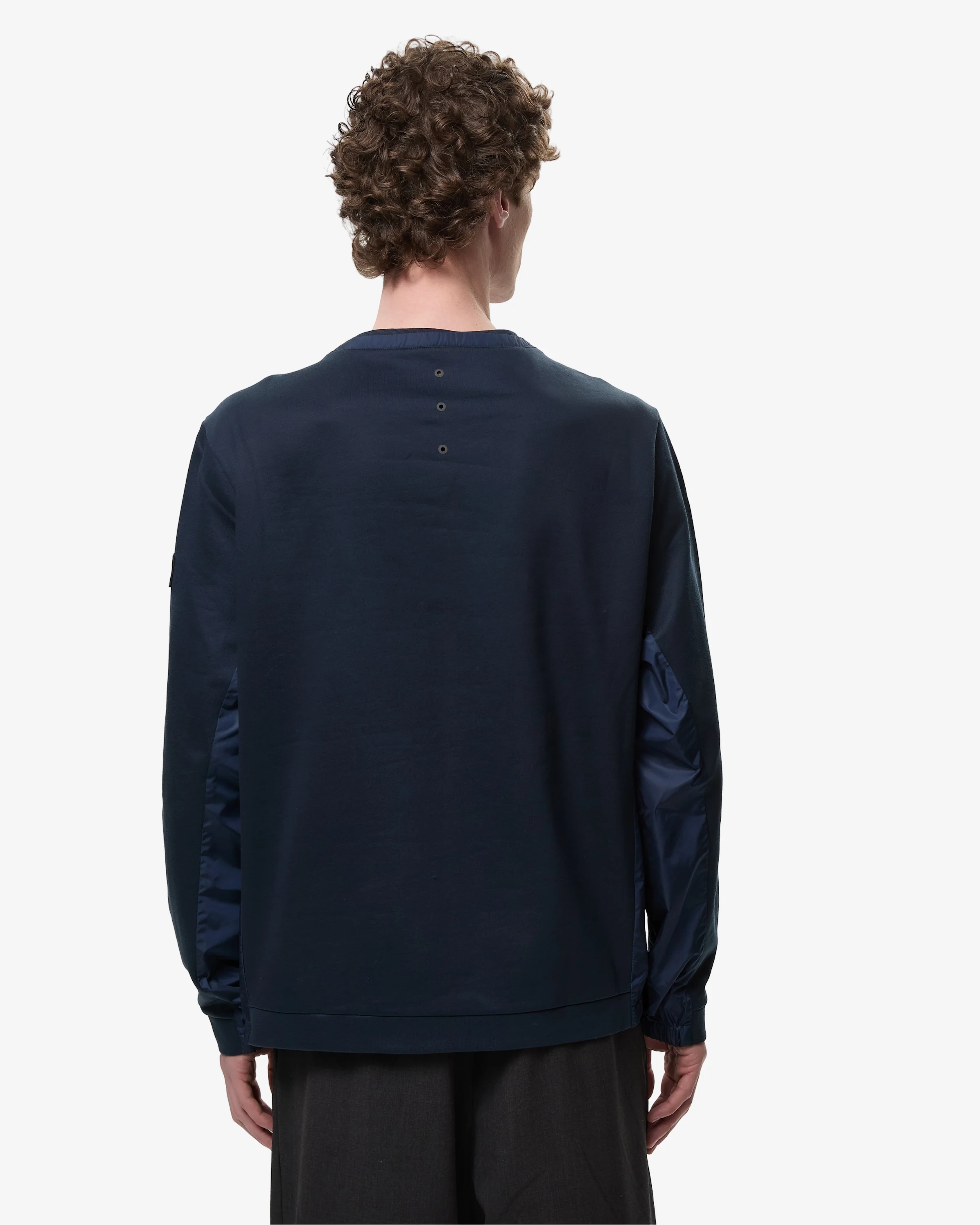 Crew neck sweatshirt with nylon details - Image 4
