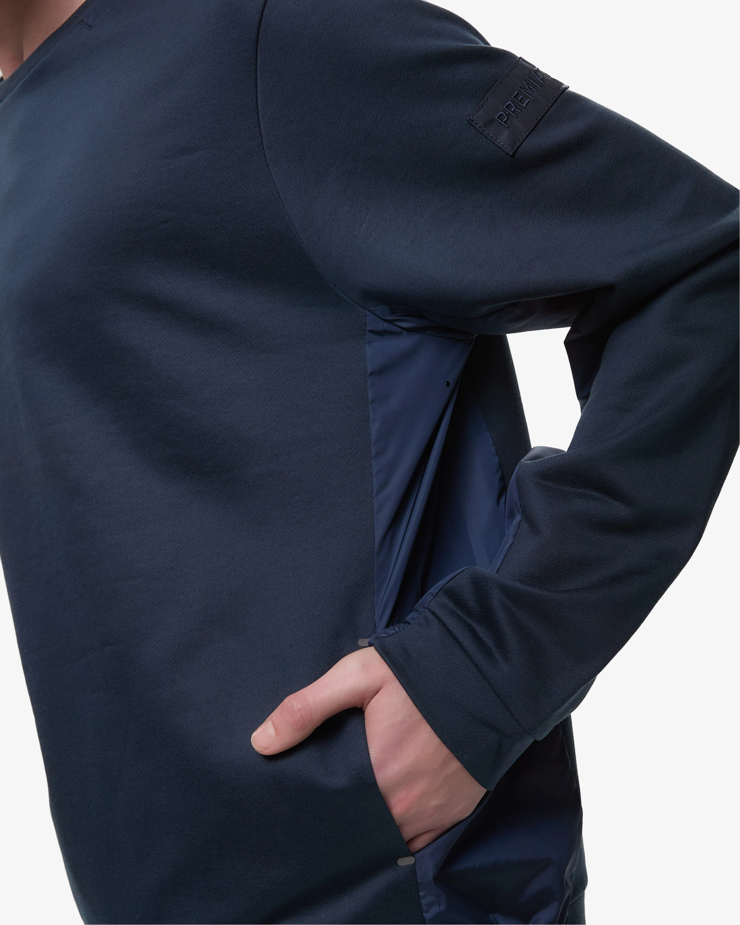 Crew neck sweatshirt with nylon details - Image 5
