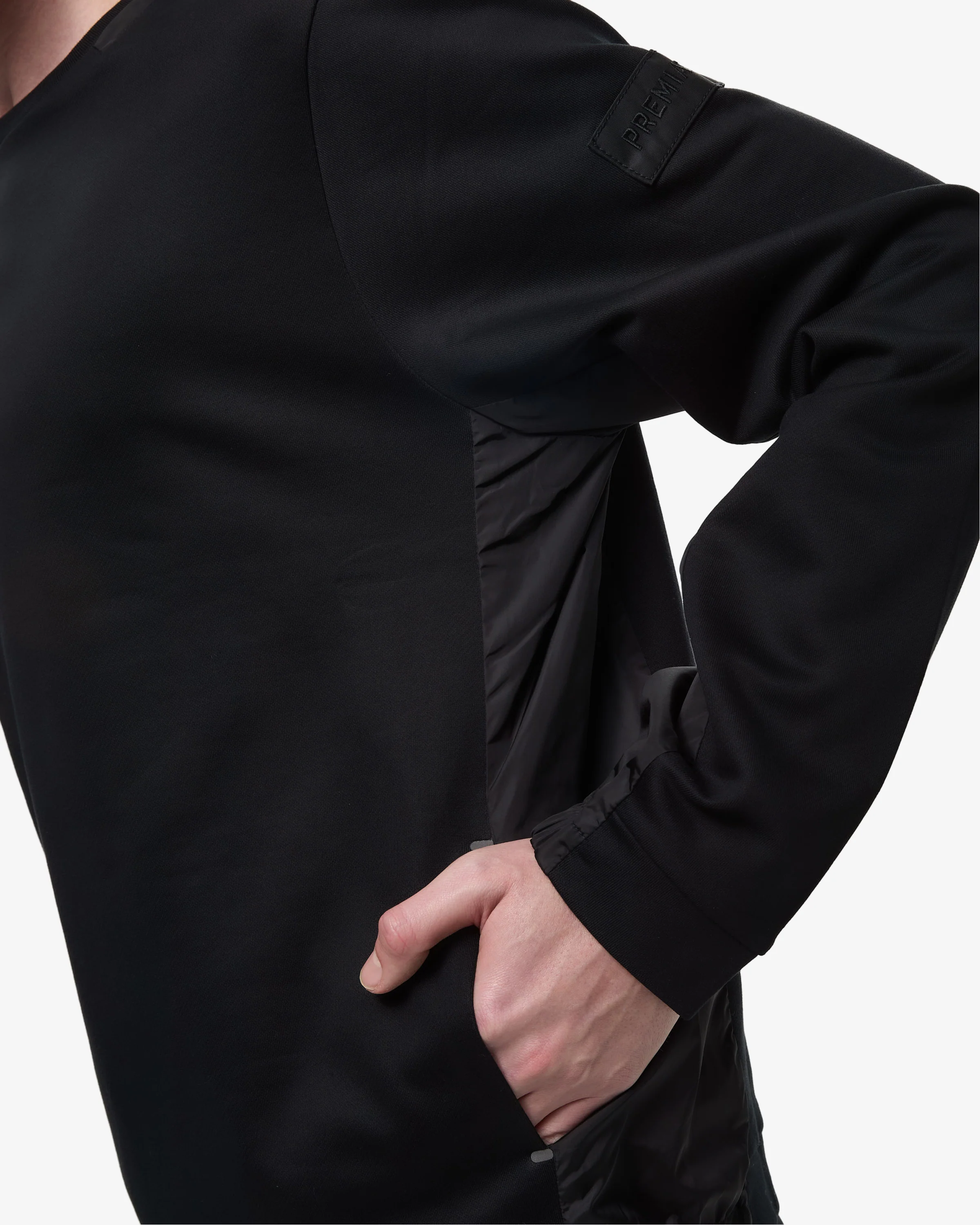 Crew neck sweatshirt with nylon details - Image 5