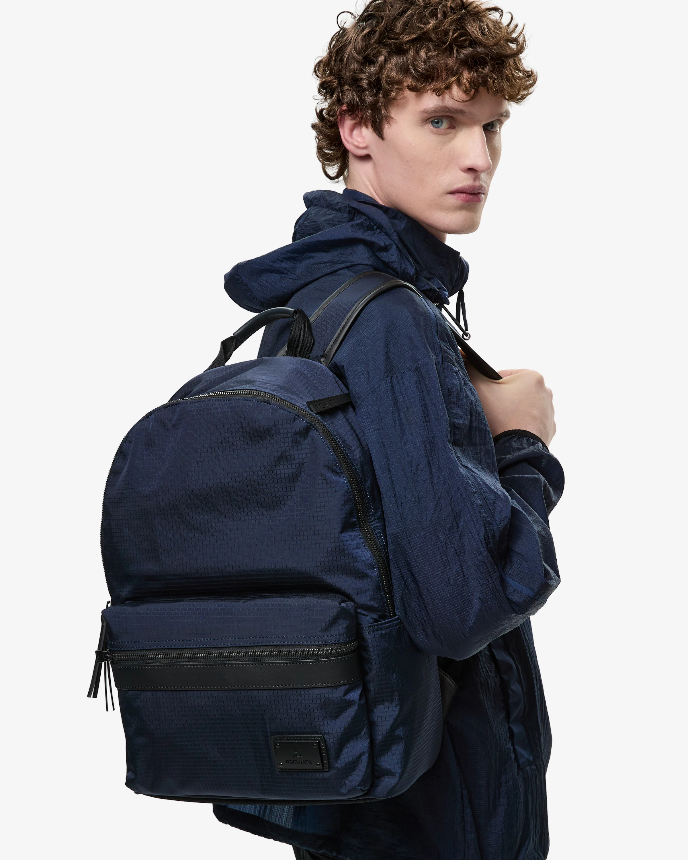 Blue Ripstop Windbreaker Jacket - Image 2