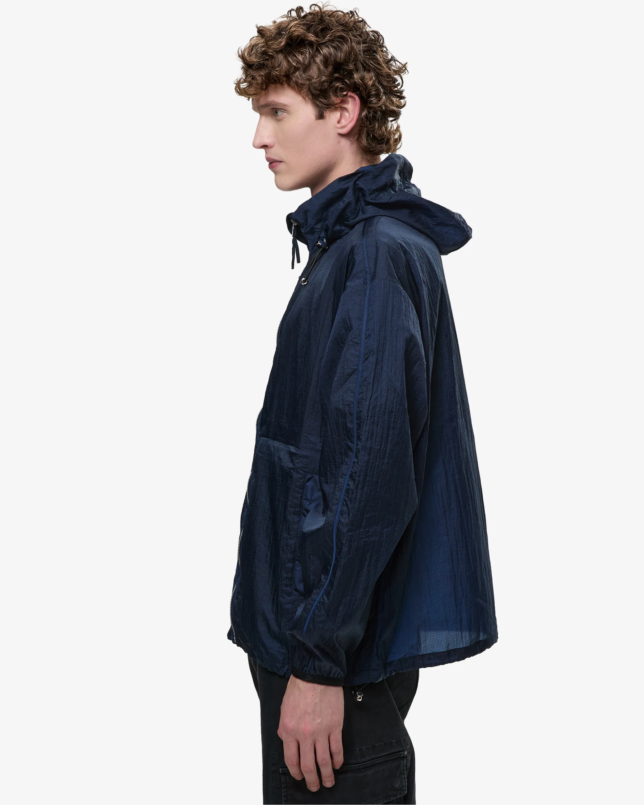 Blue Ripstop Windbreaker Jacket - Image 4