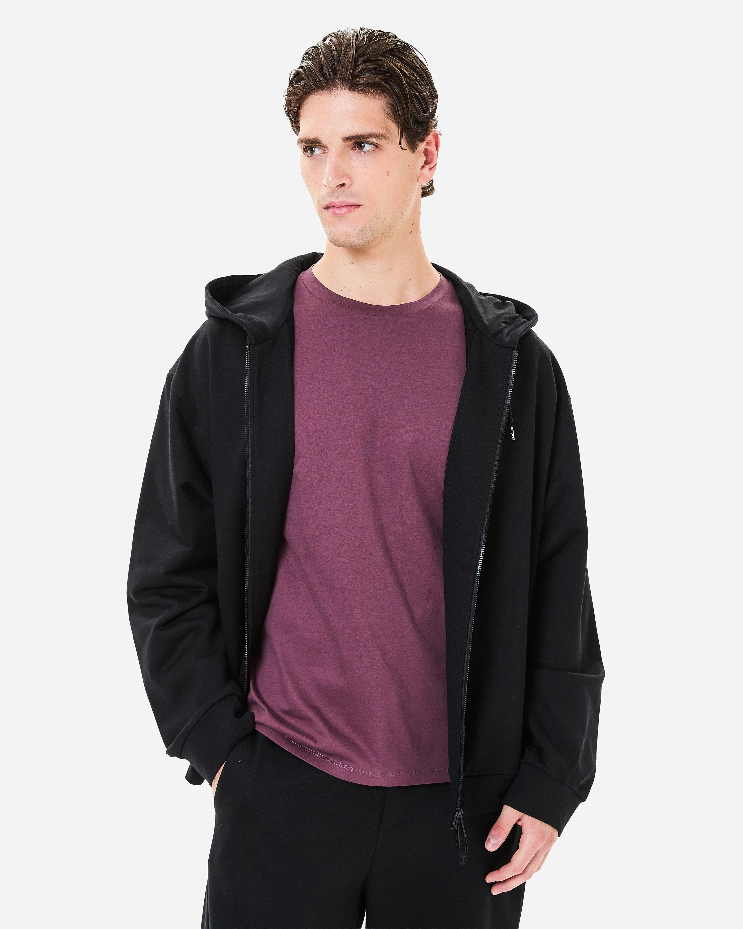 Cotton and nylon hoodie - Image 4