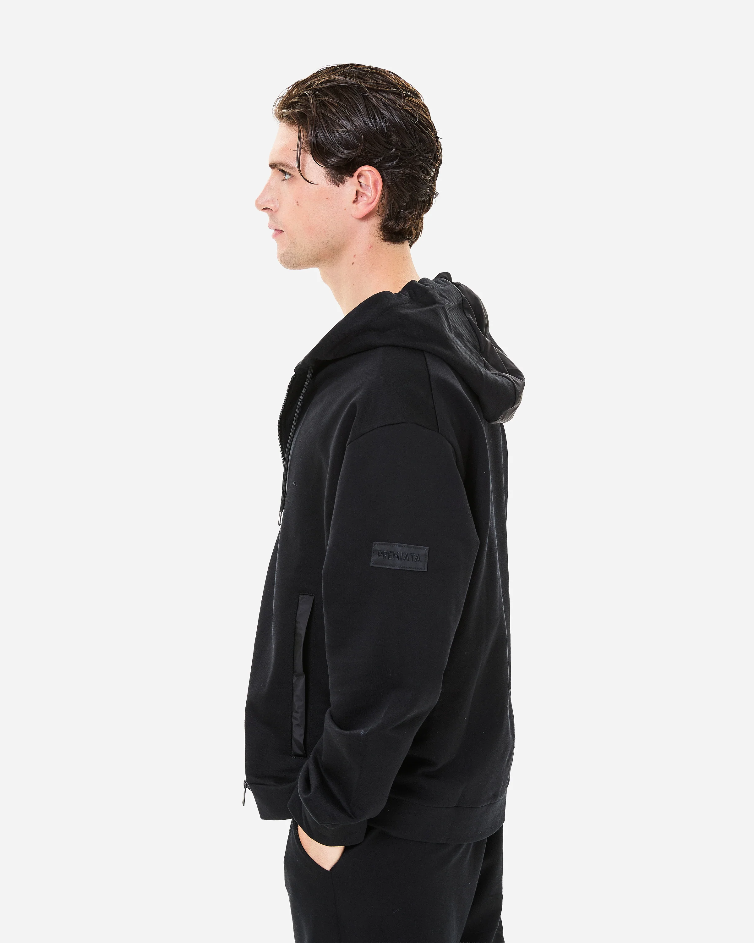 Cotton and nylon hoodie - Image 5