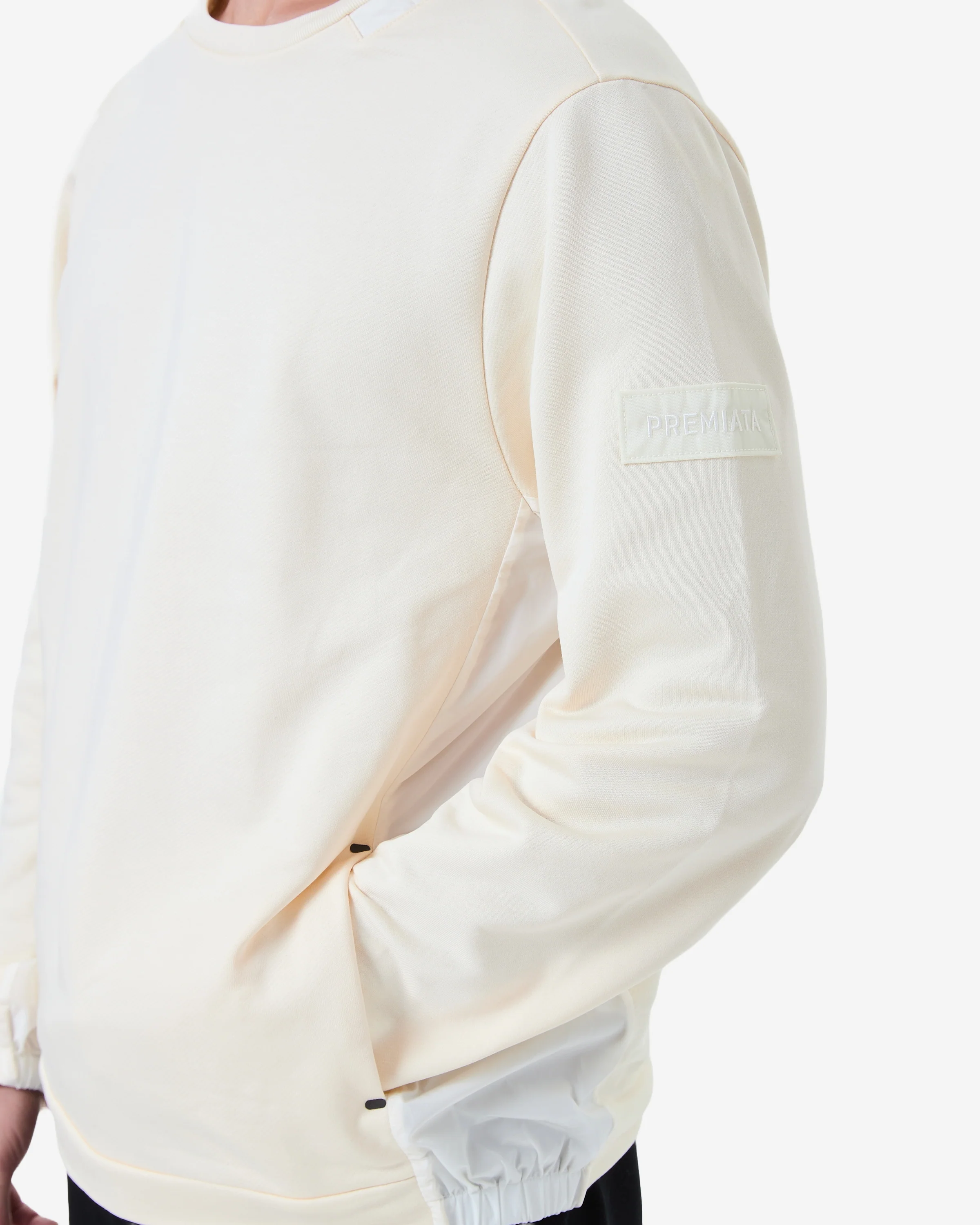 Crew neck sweatshirt with nylon details - Image 4