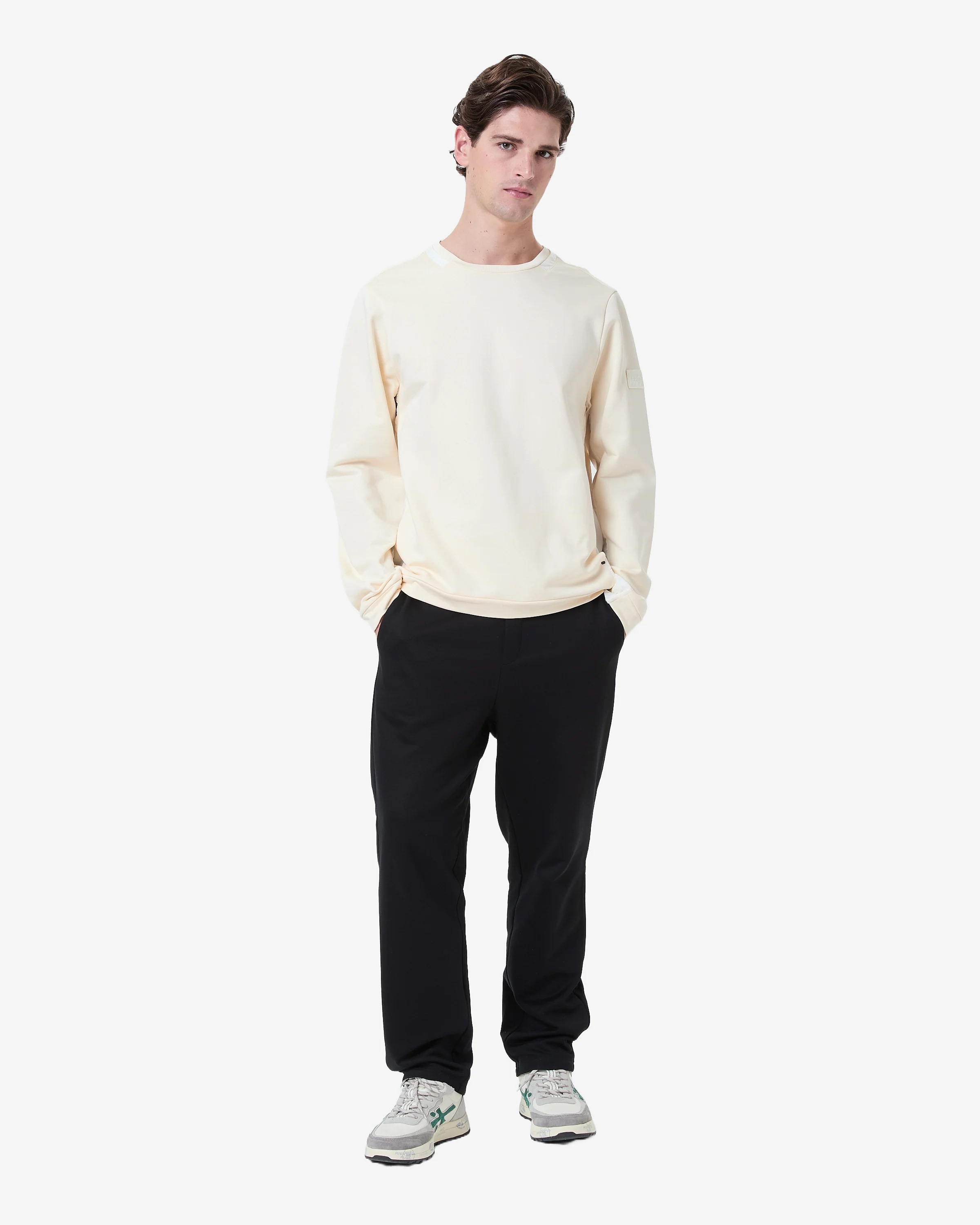 Crew neck sweatshirt with nylon details - Image 7