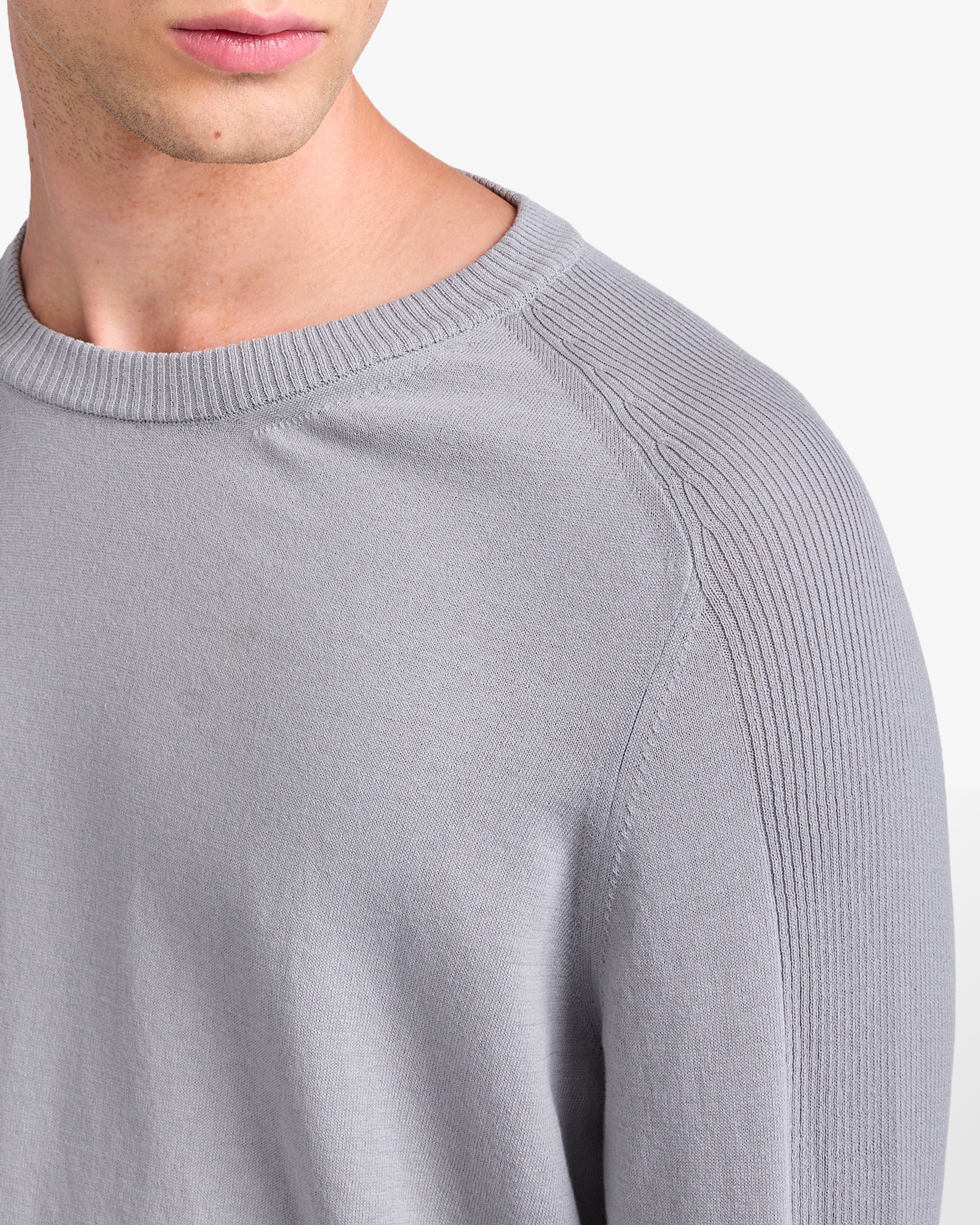 Cotton crew neck sweater - Image 3