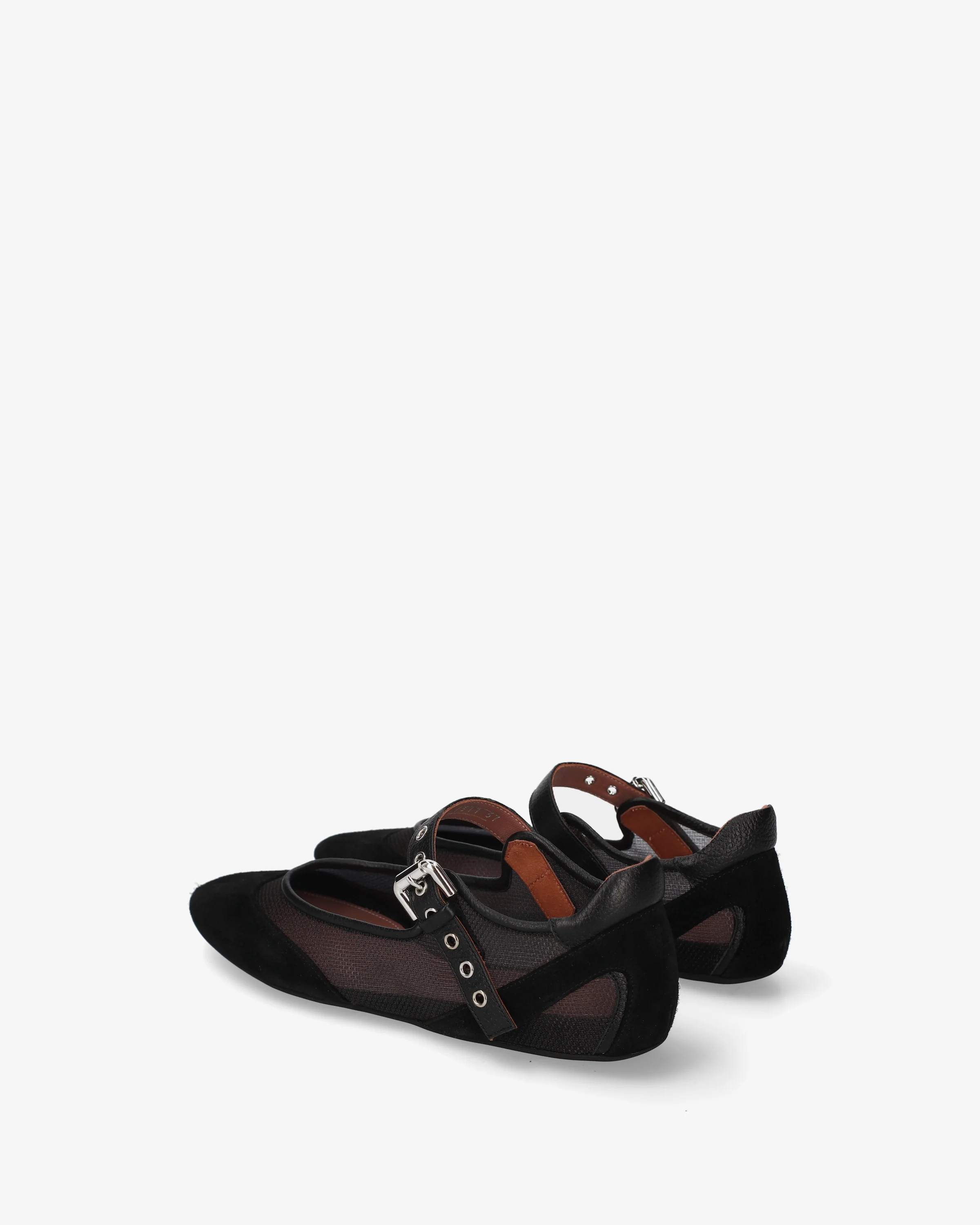 Mary Janes in fabric and suede - Image 5