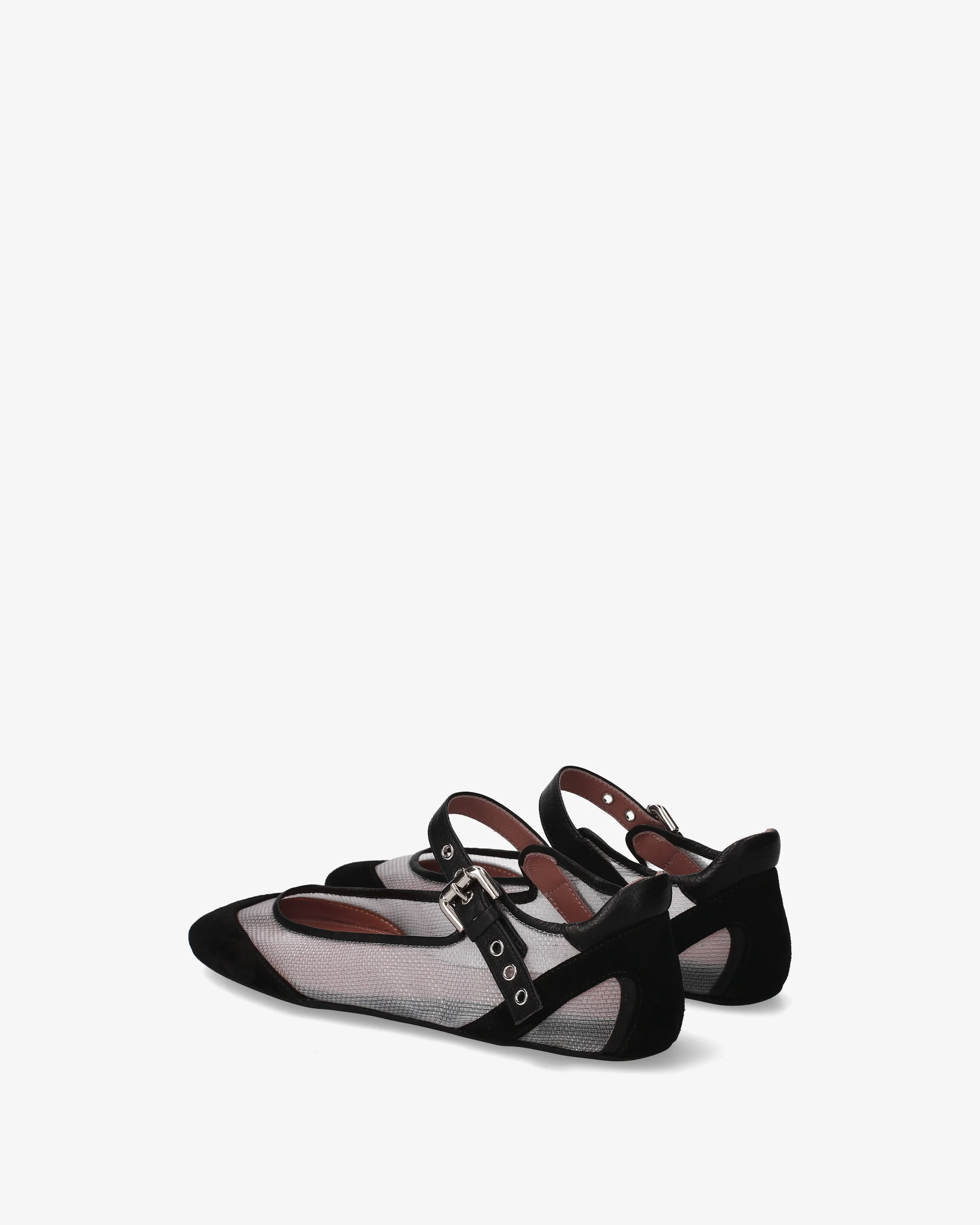 Mary Janes in fabric and suede - Image 5