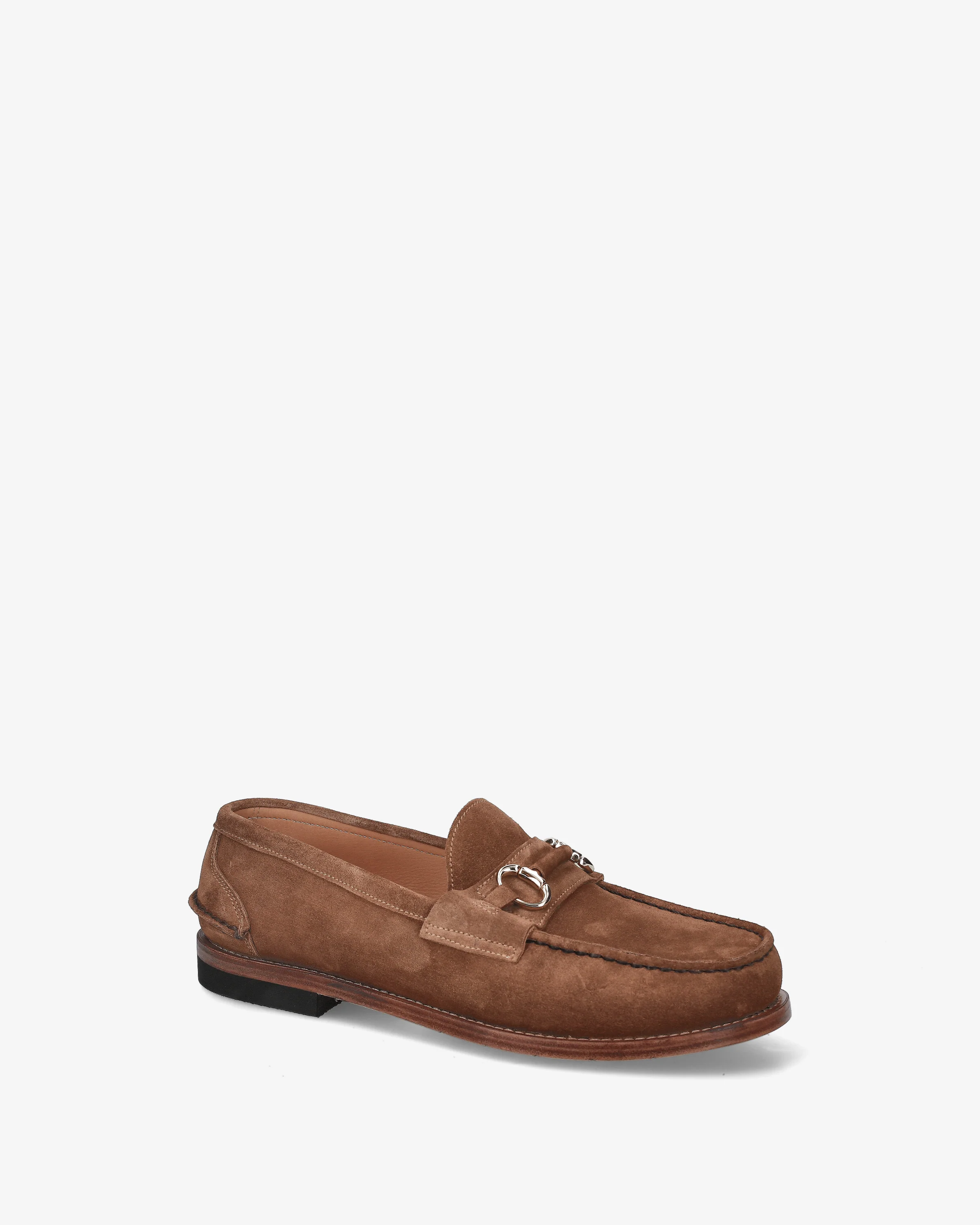 Suede loafers with buckle - Image 3