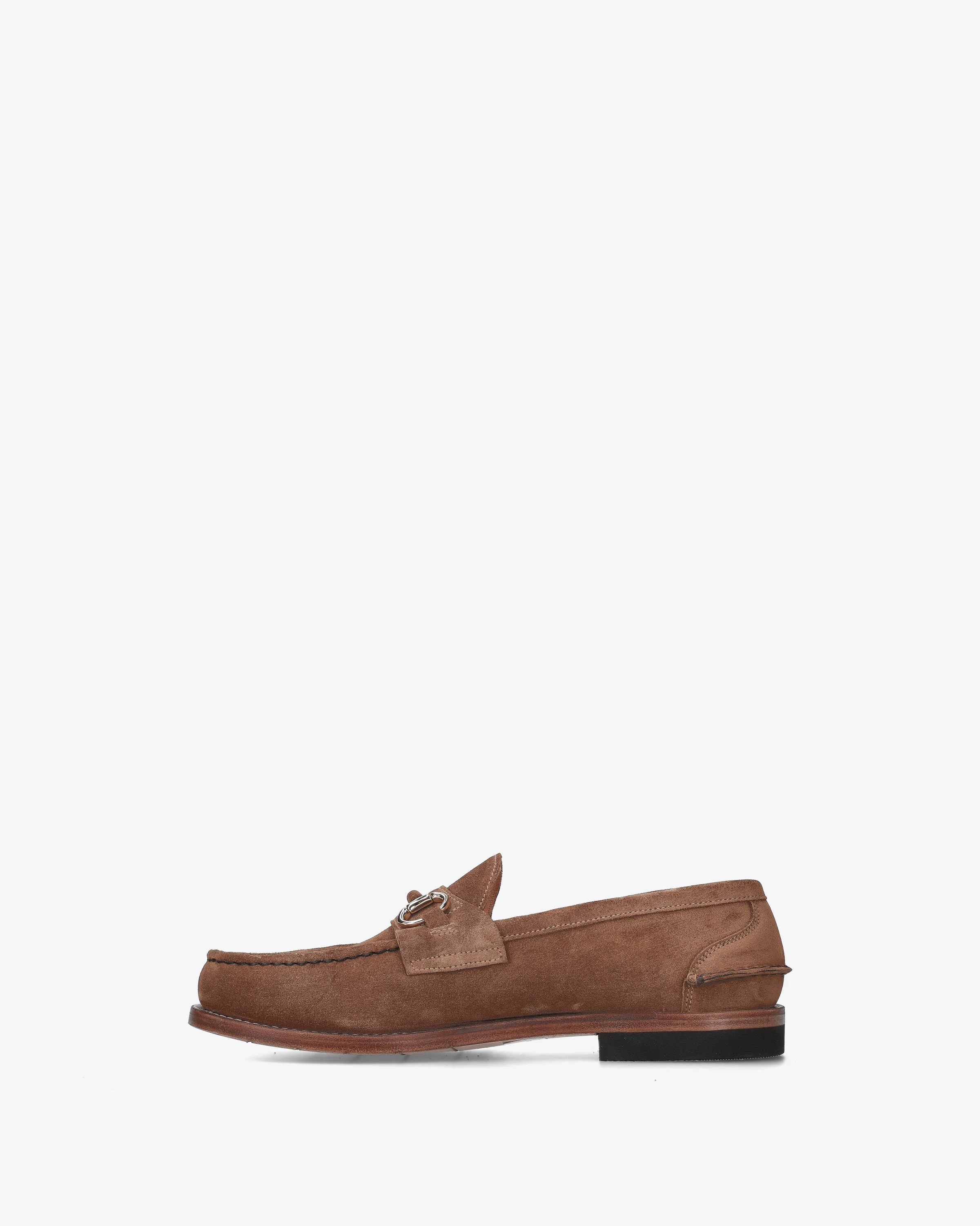 Suede loafers with buckle - Image 4
