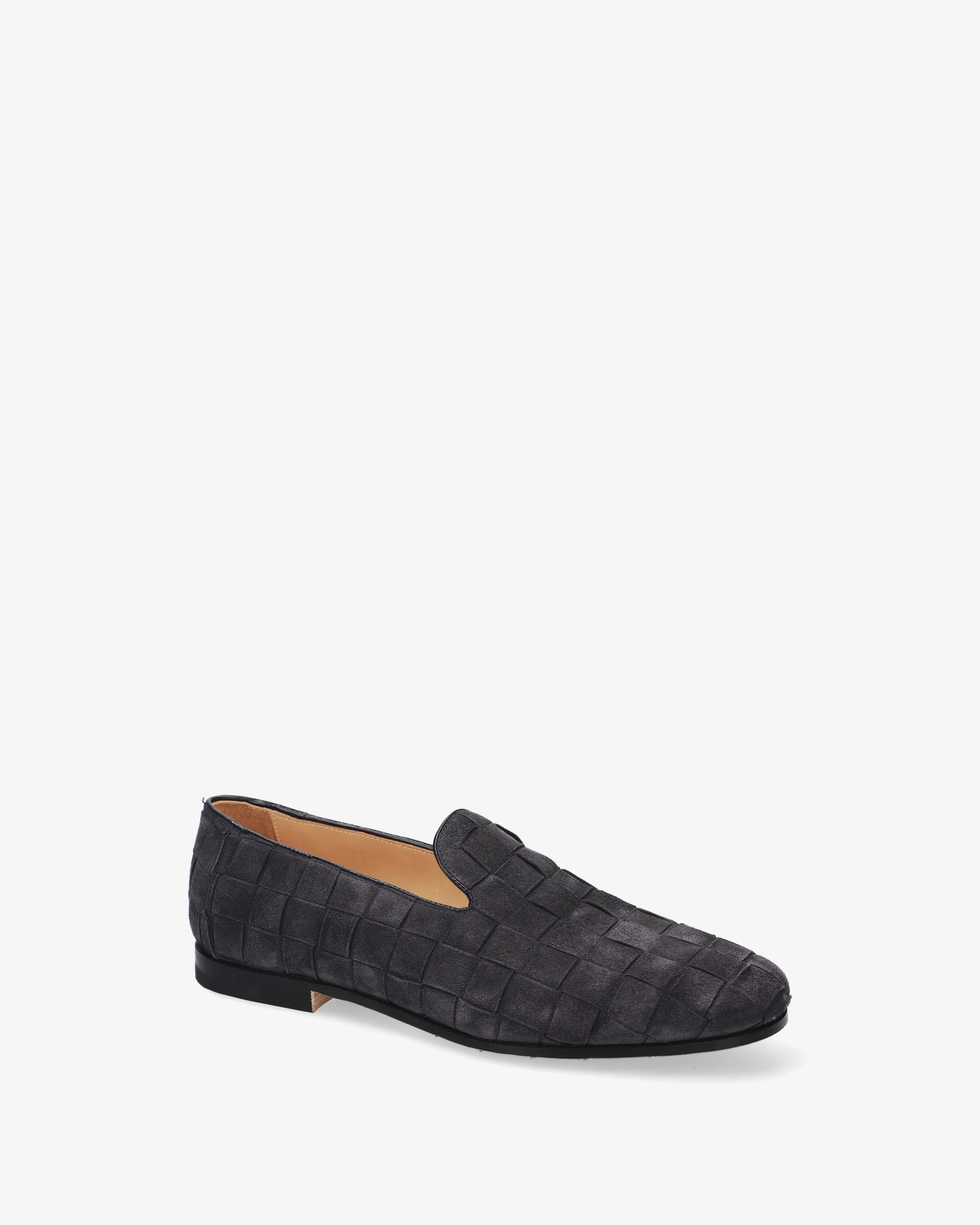 Suede loafers with a woven design - Image 2