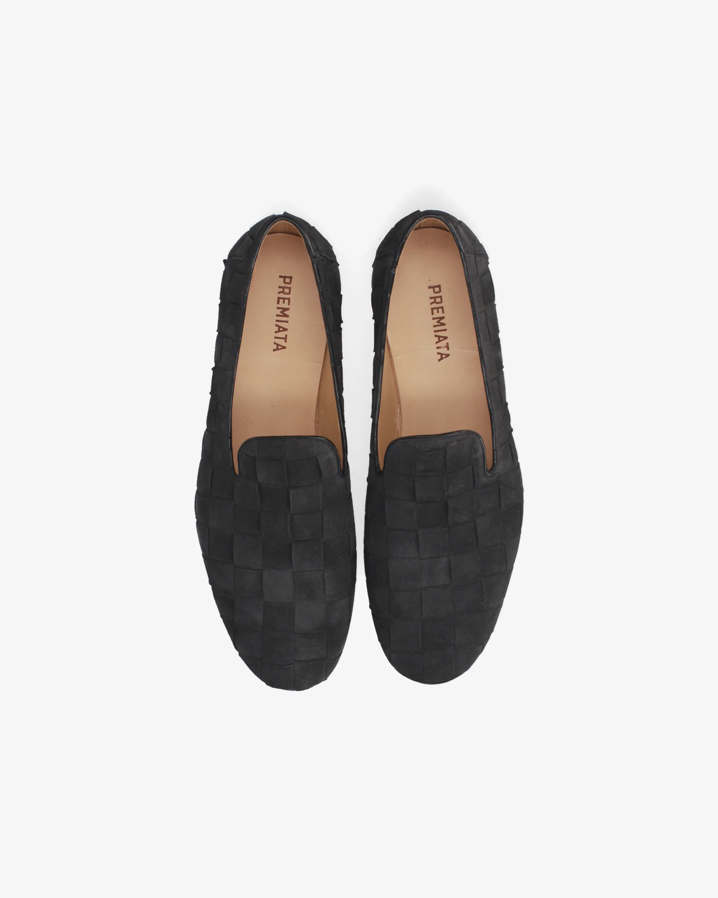 Suede loafers with a woven design - Image 6