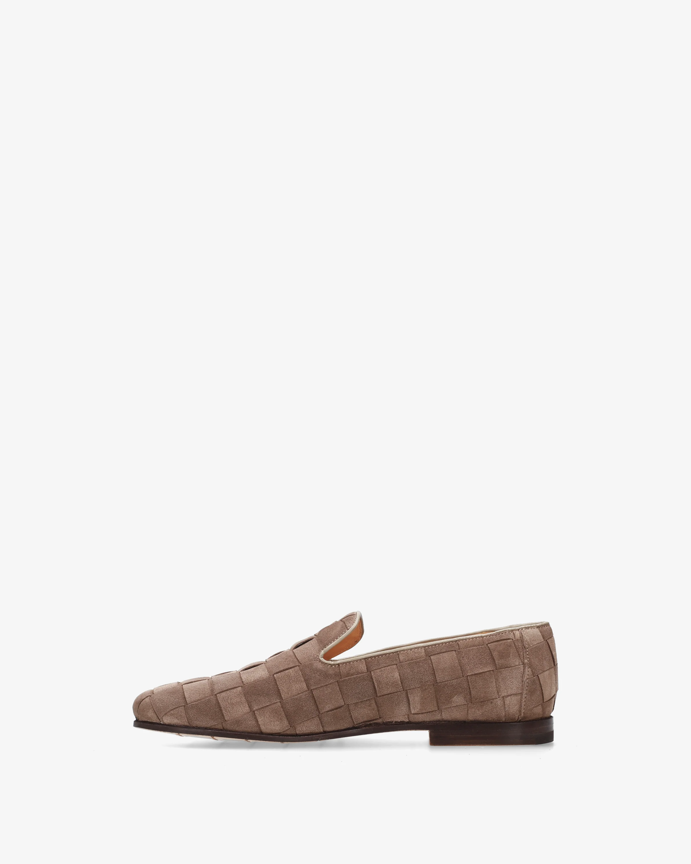 Suede loafers with a woven design - Image 3