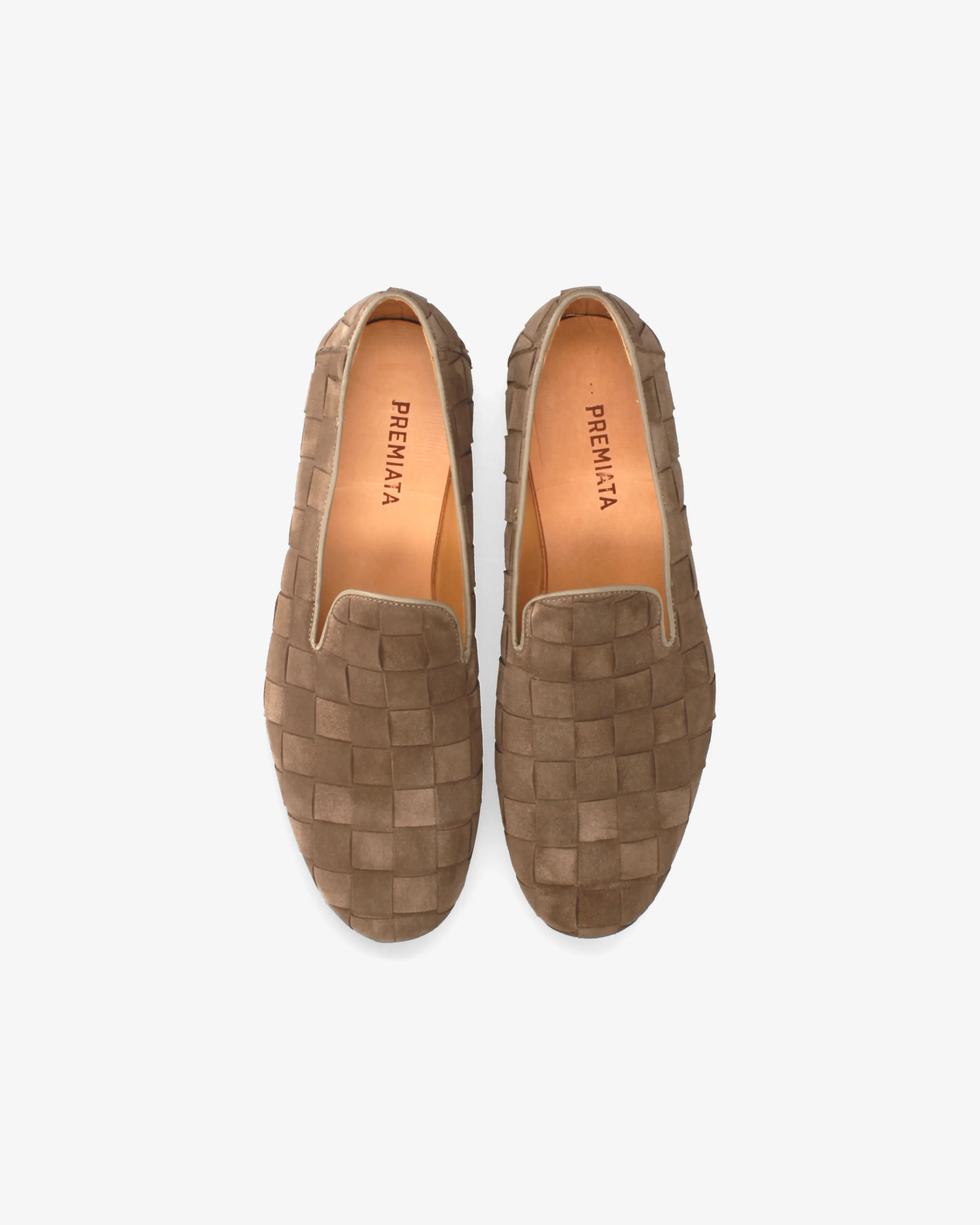 Suede loafers with a woven design - Image 6