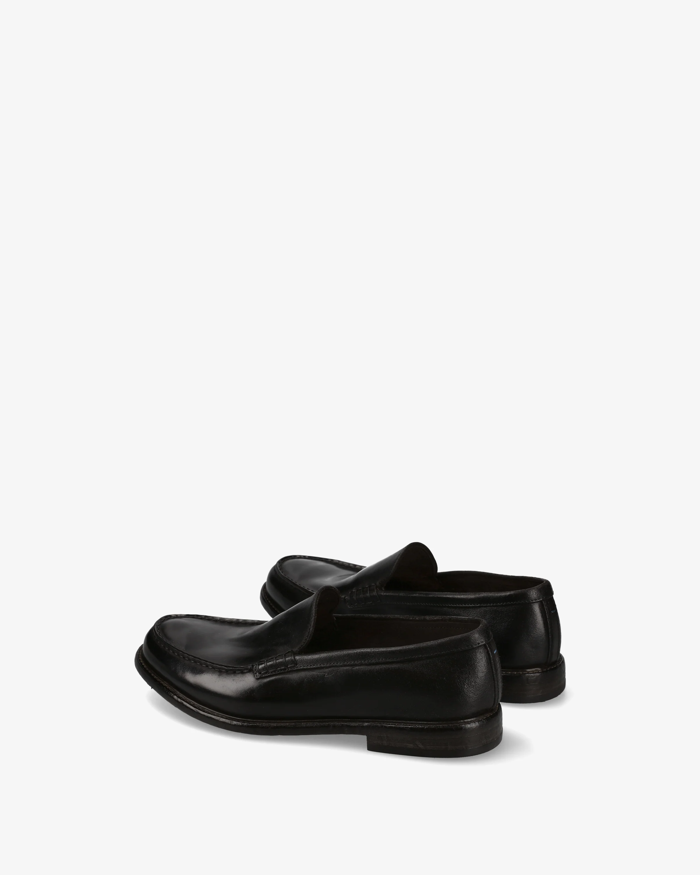 Black Horse Leather Loafer with Leather Sole - Image 5