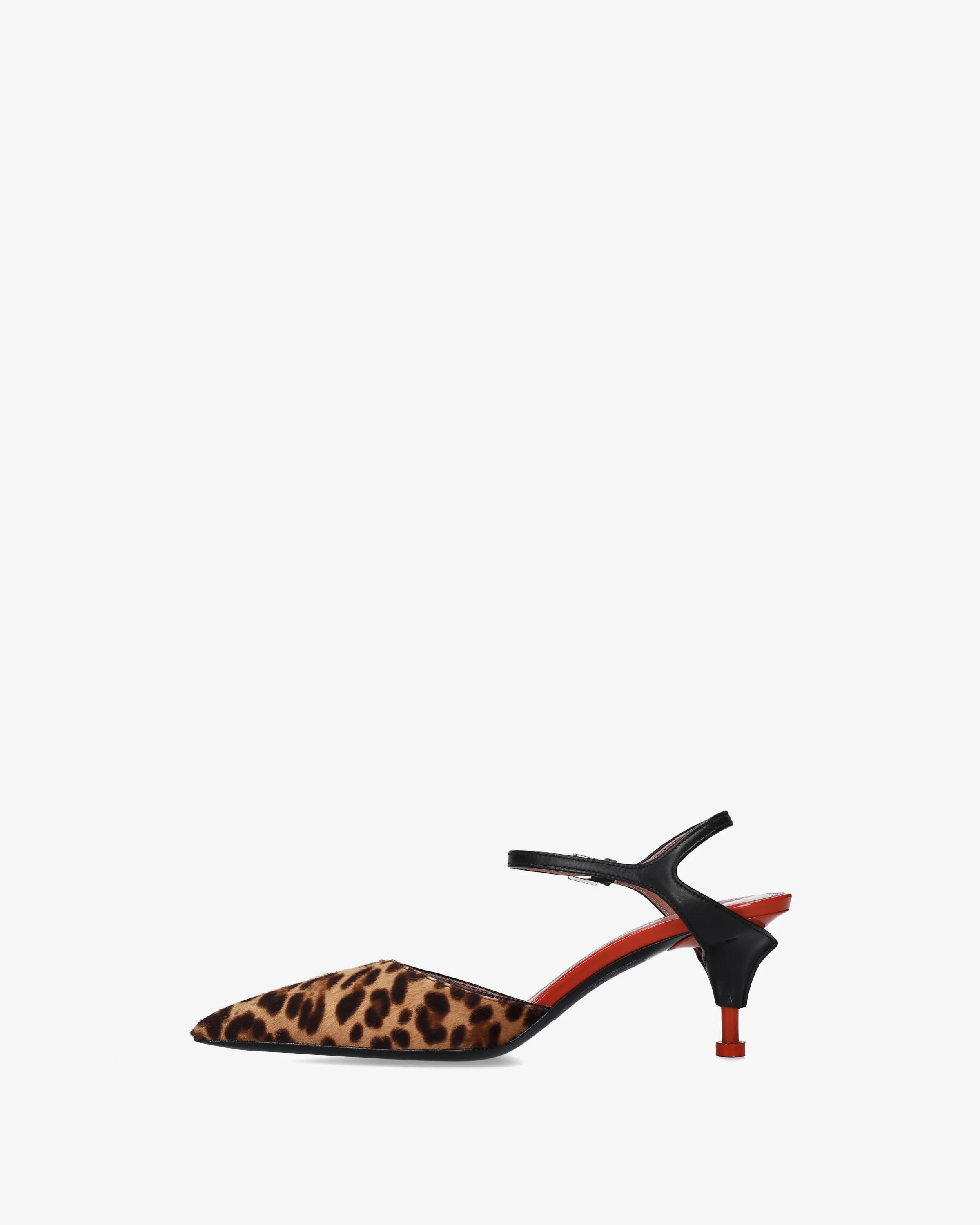 Mules Animalier with Black Belt - Image 4
