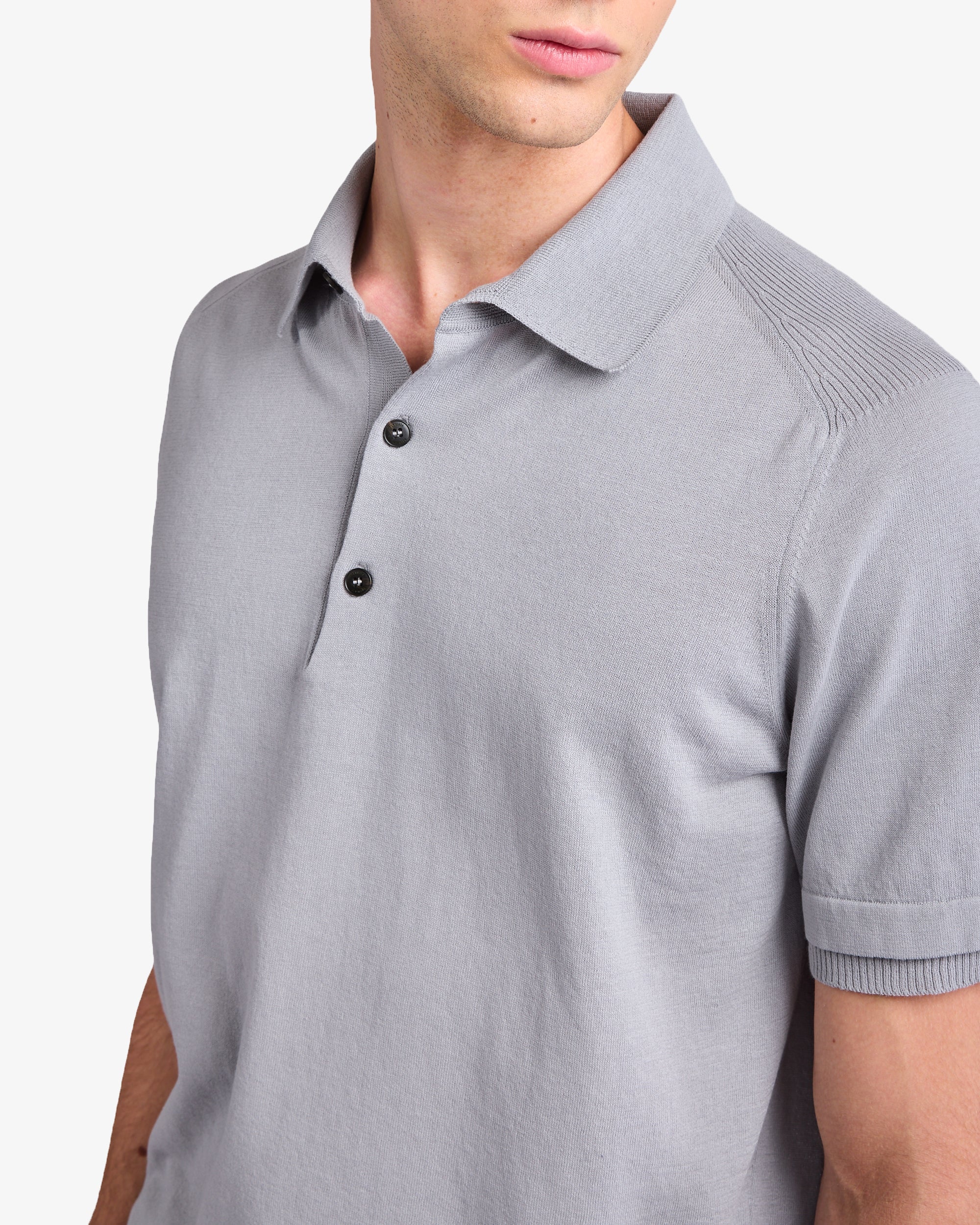 Knitted polo shirt - Image 3