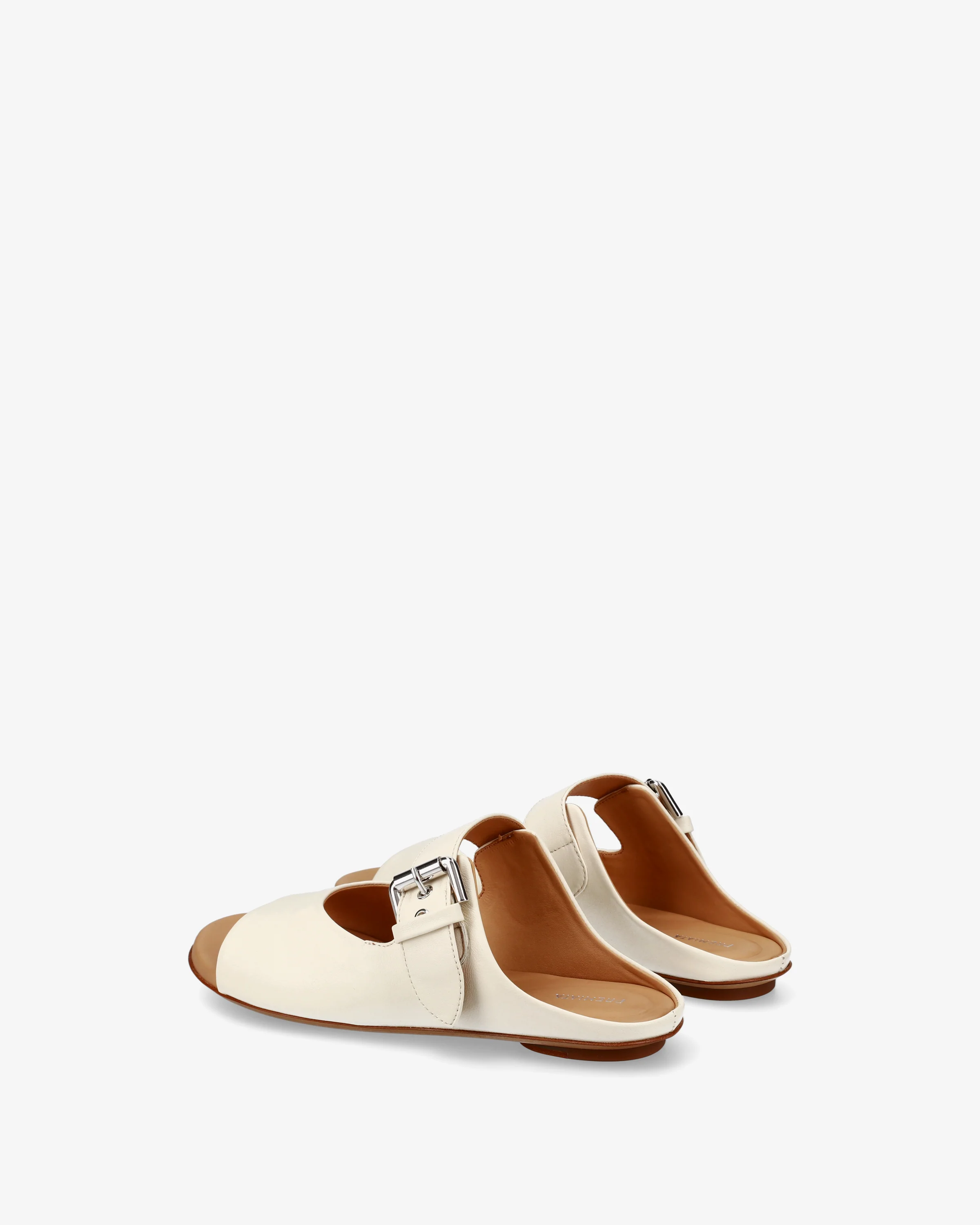 Bebè Sabot with Suede Buckle and Island Flat Heel - Image 5