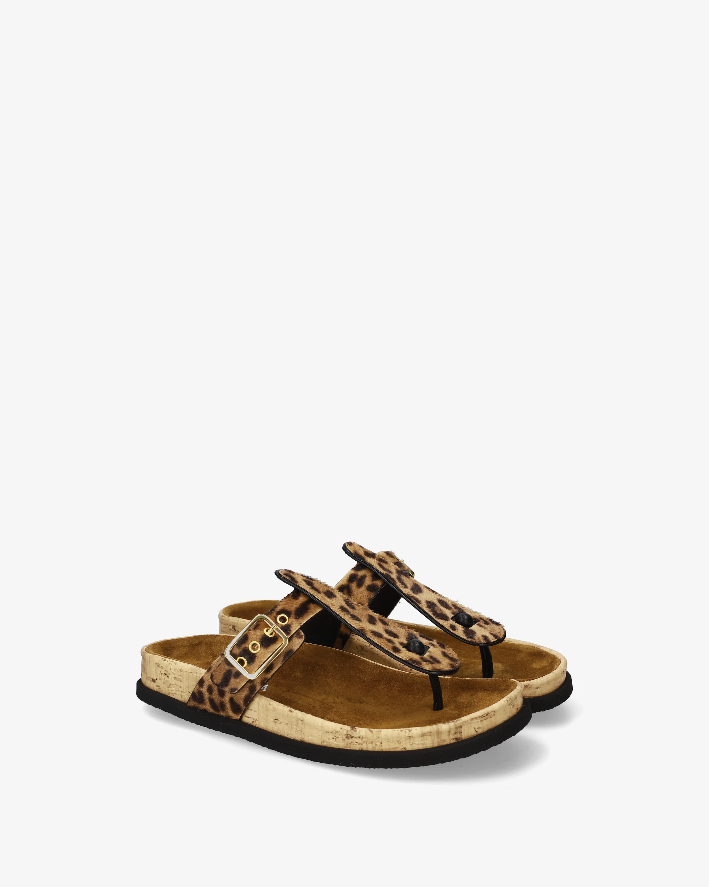Animal-print buckle sandals - Image 4