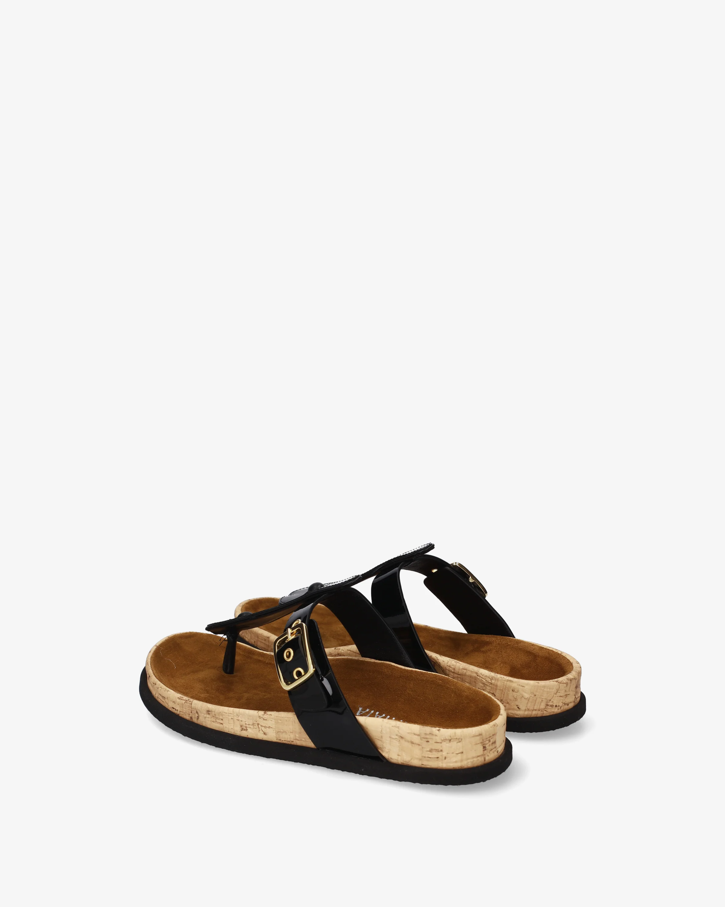 Patent leather buckle sandals - Image 5