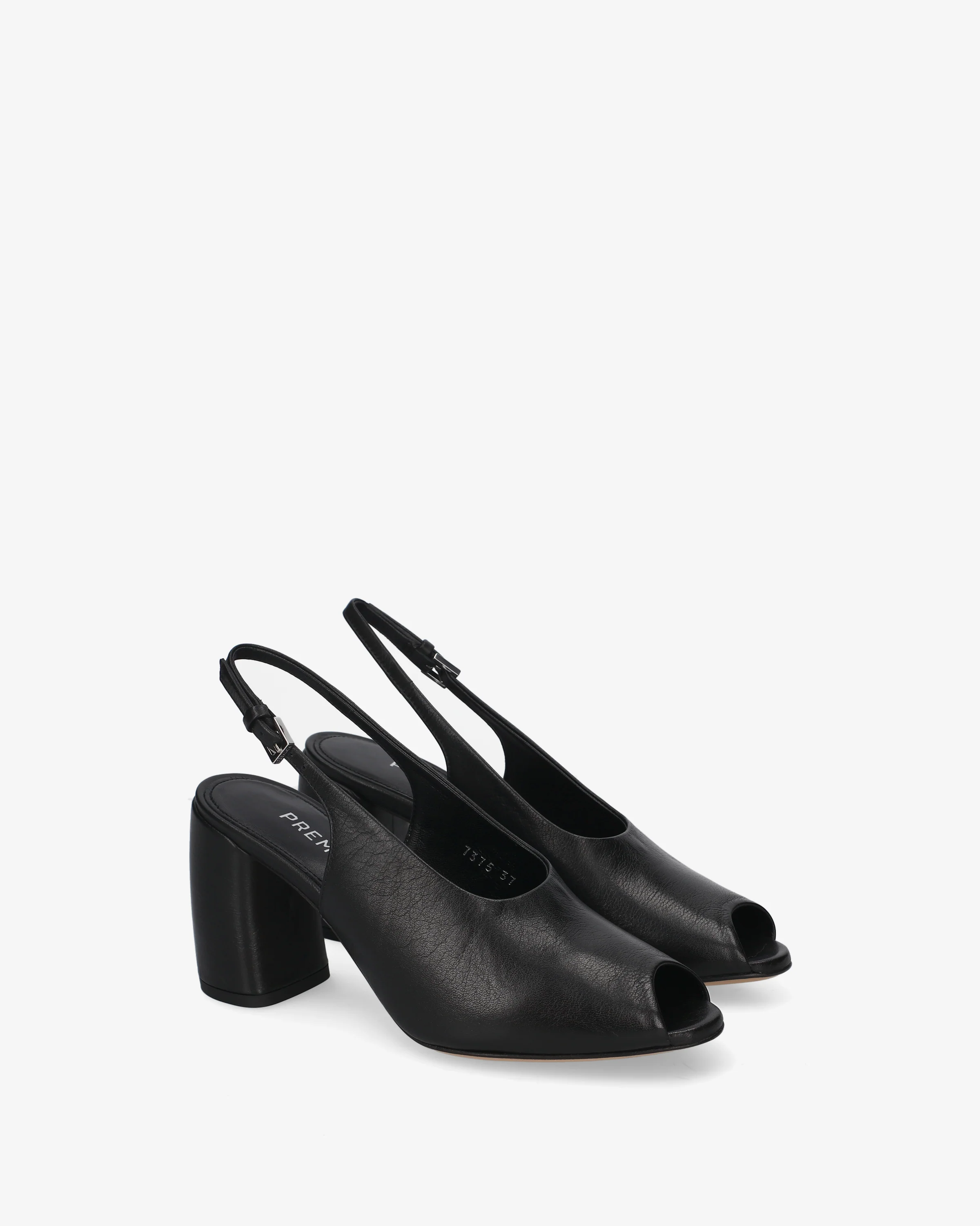 Leather sandals with heels - Image 2