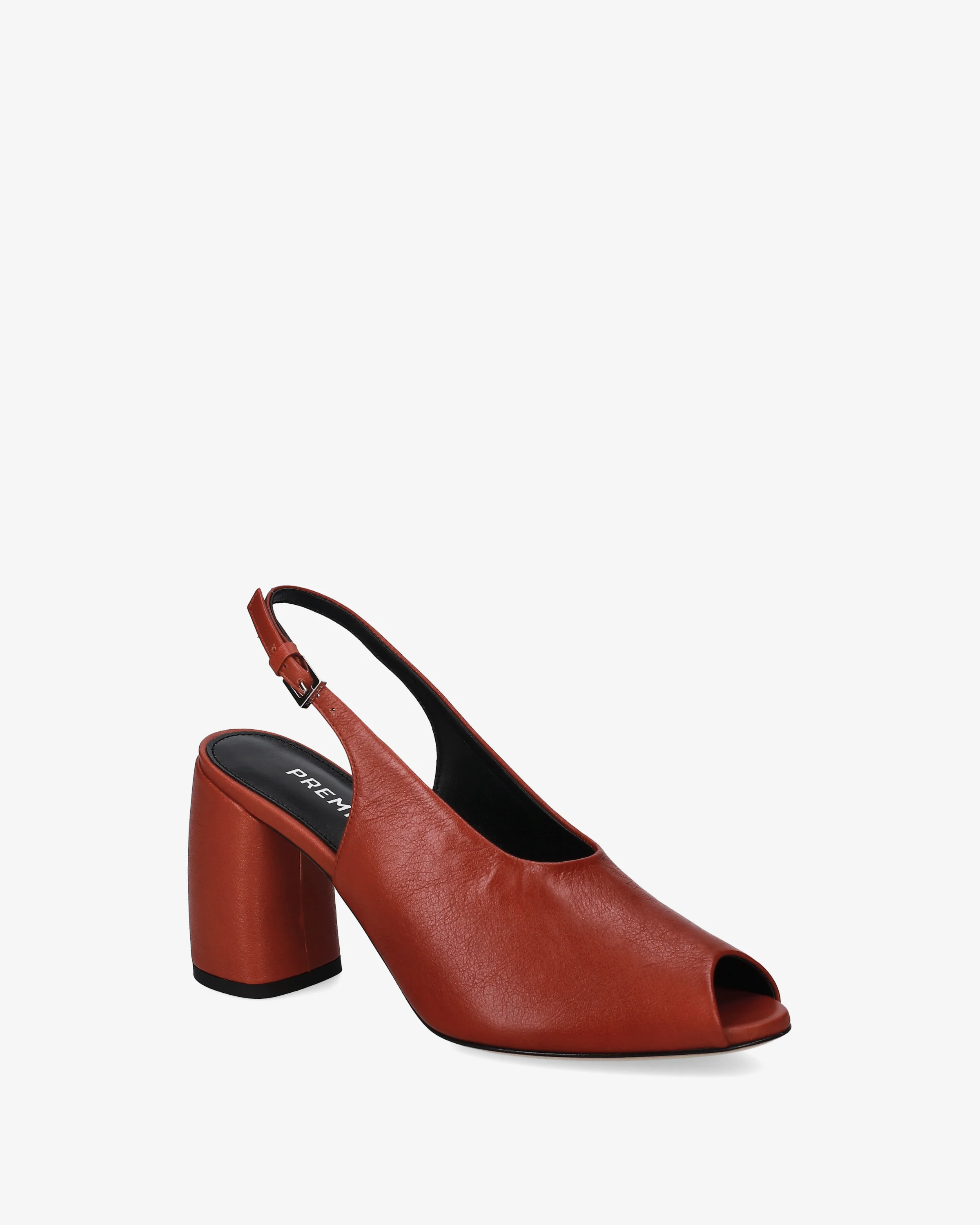 Leather sandals with heels - Image 3