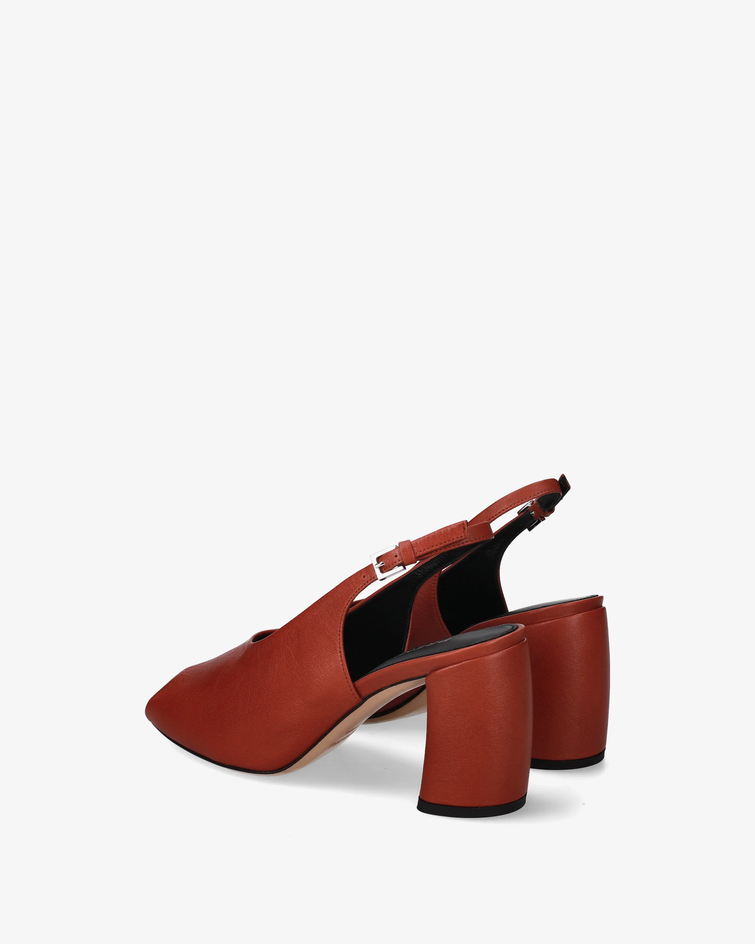 Leather sandals with heels - Image 5