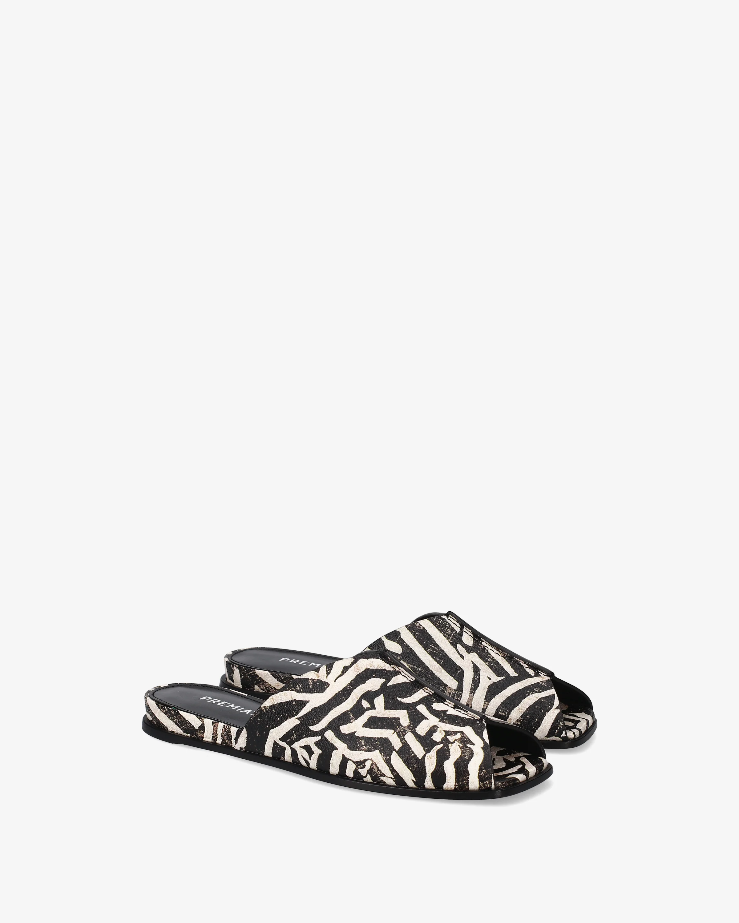 Printed leather sandals - Image 2