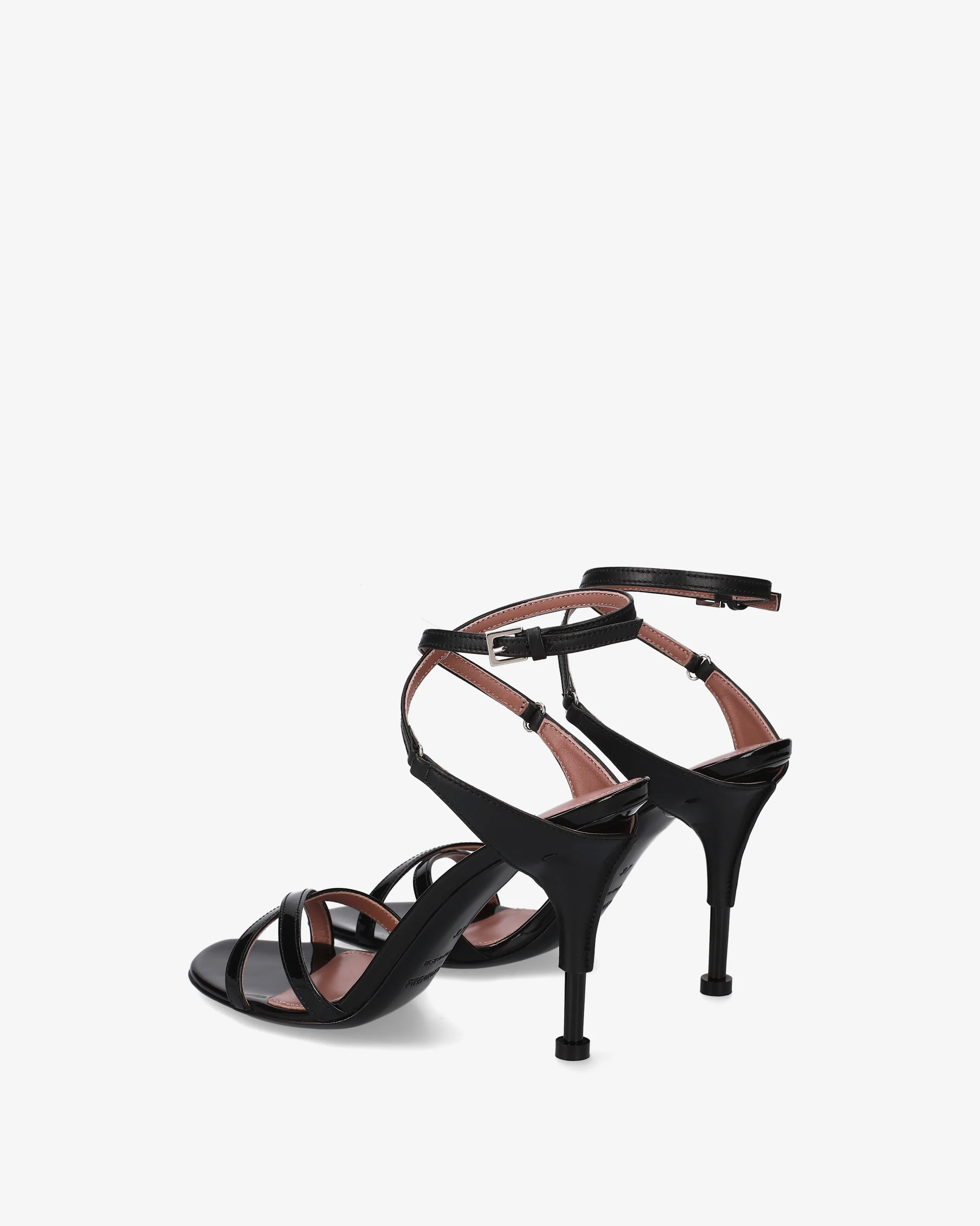 Patent leather sandals with heels - Image 4