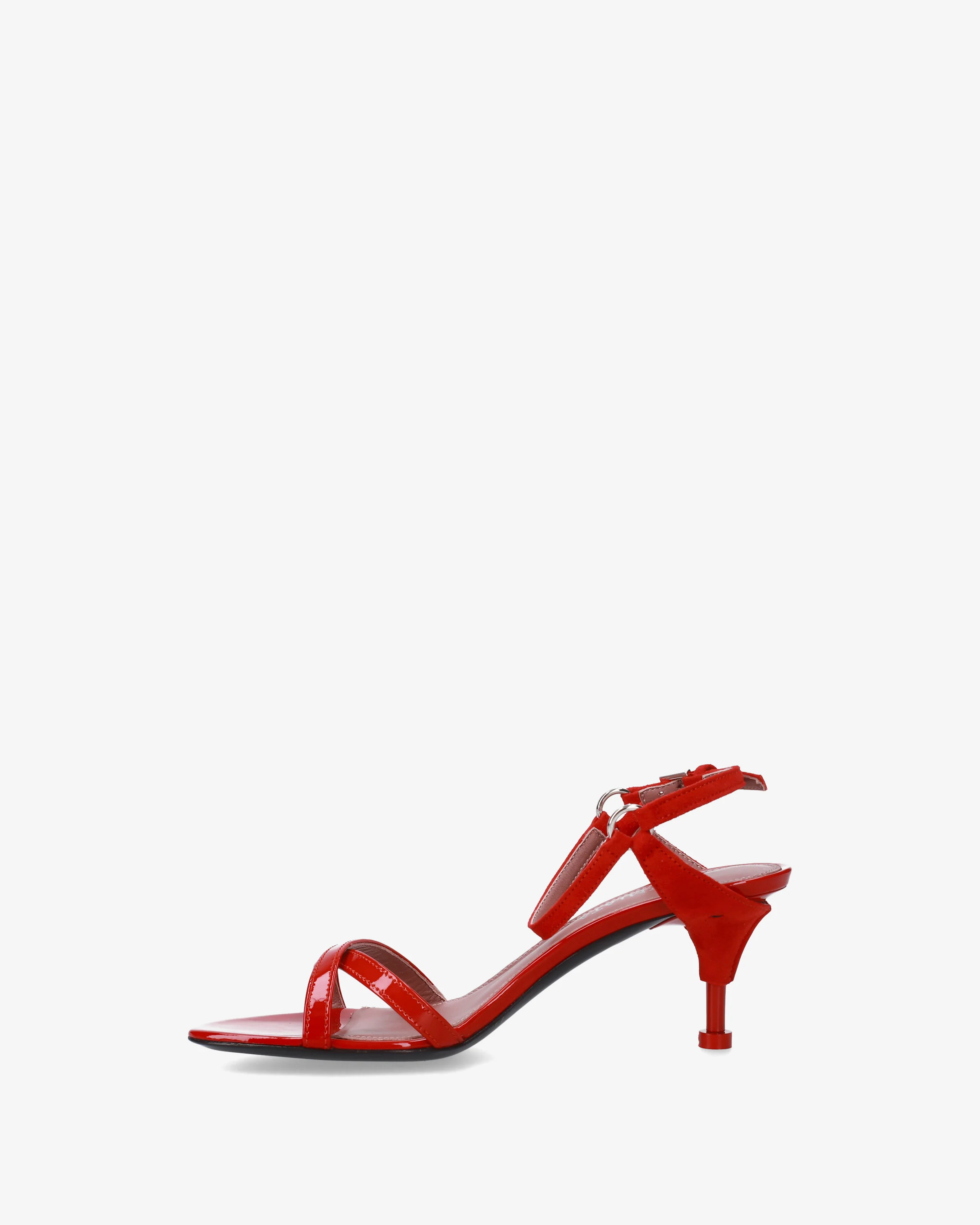 Patent leather and suede sandals - Image 3