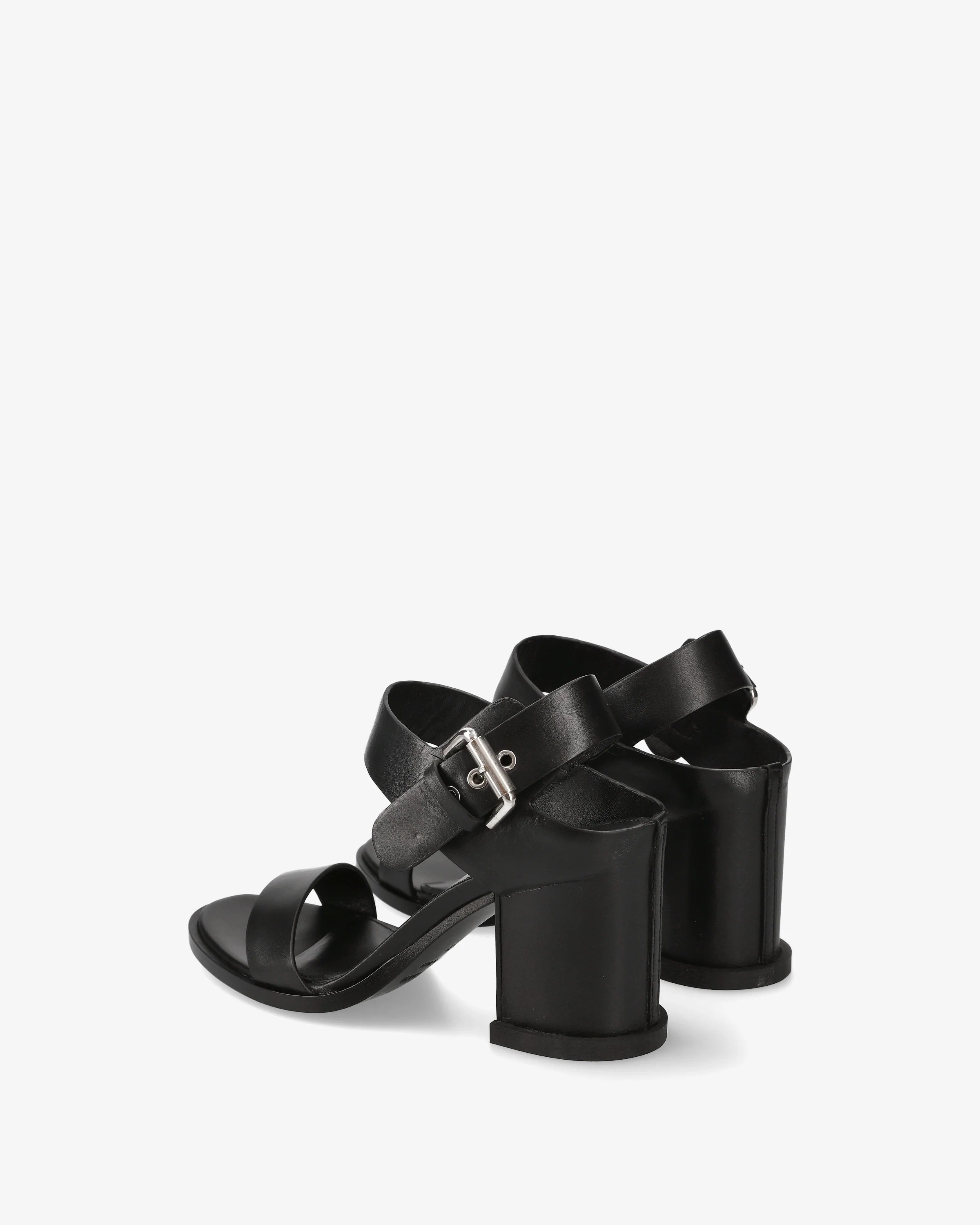 Calfskin sandals with square heel - Image 5