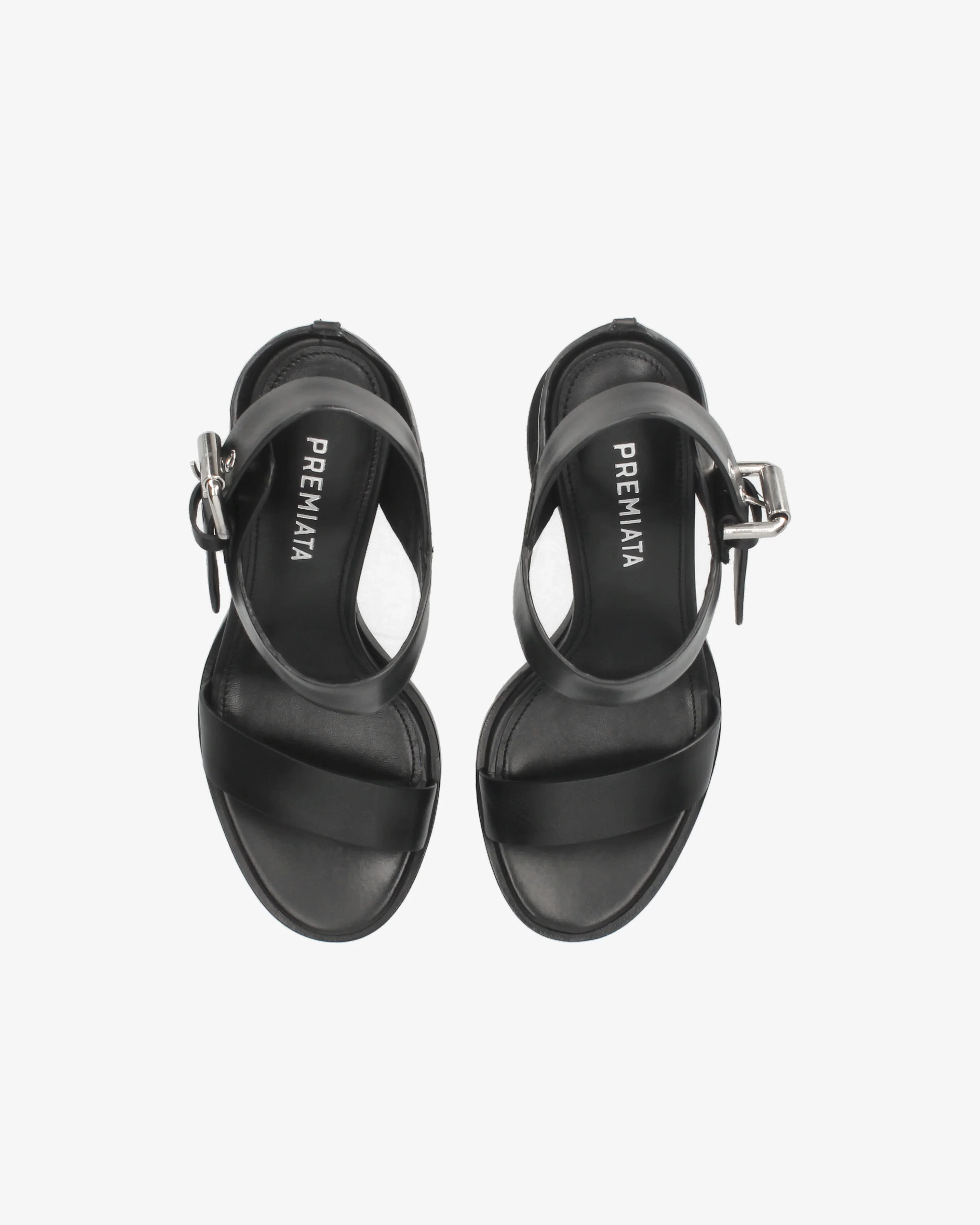Calfskin sandals with square heel - Image 6