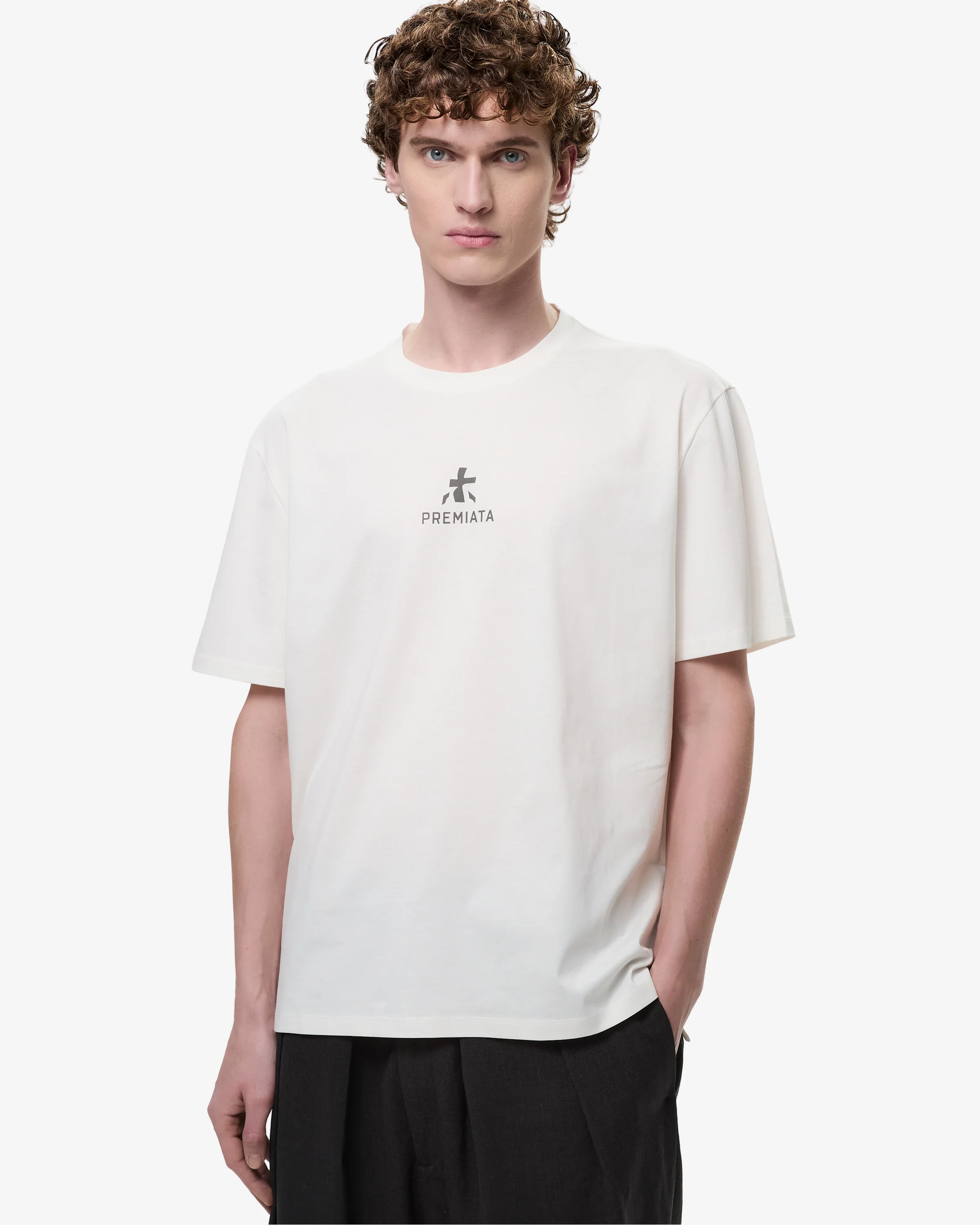Cotton T-shirt with bonded details - Image 3