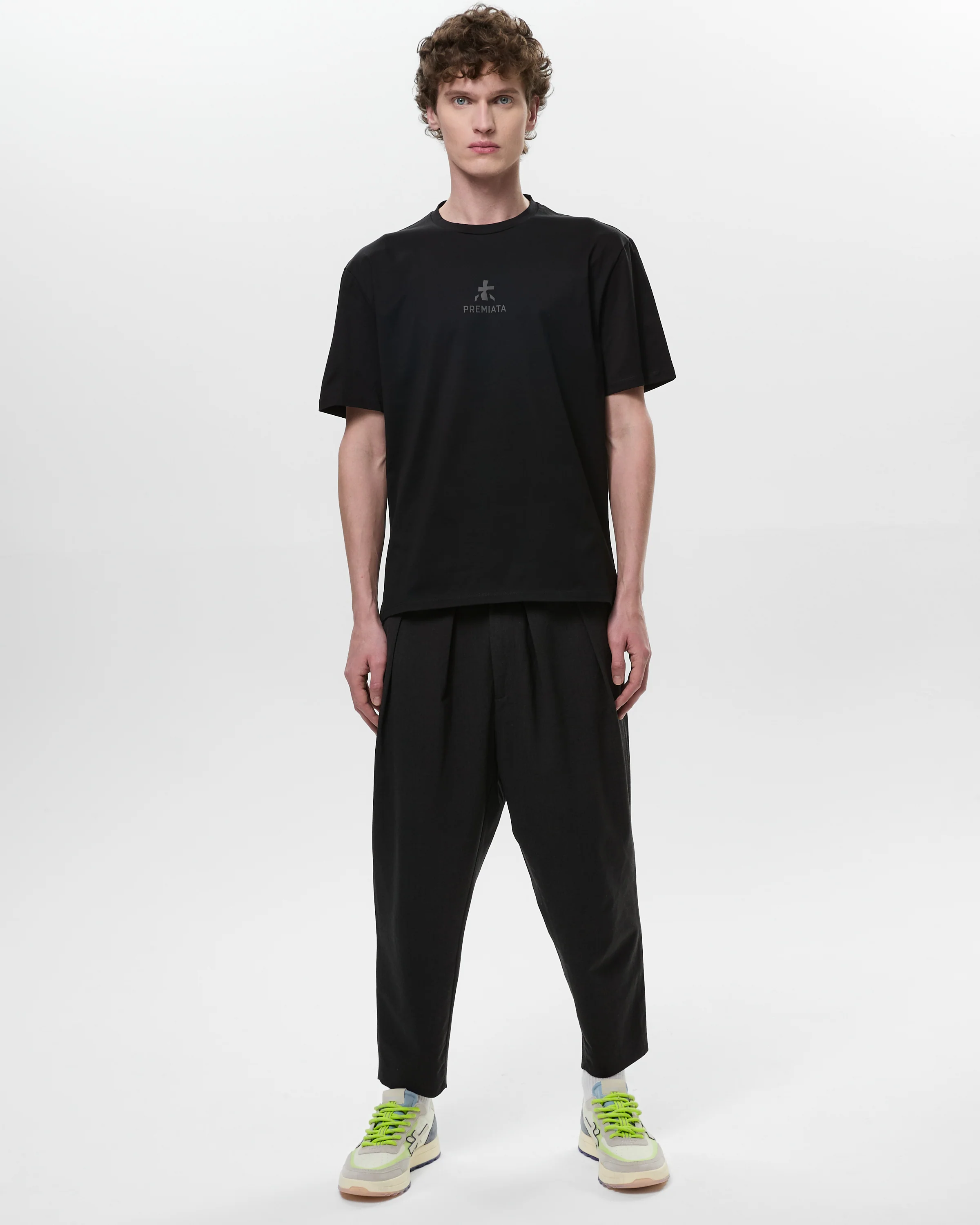 Cotton T-shirt with bonded details - Image 3