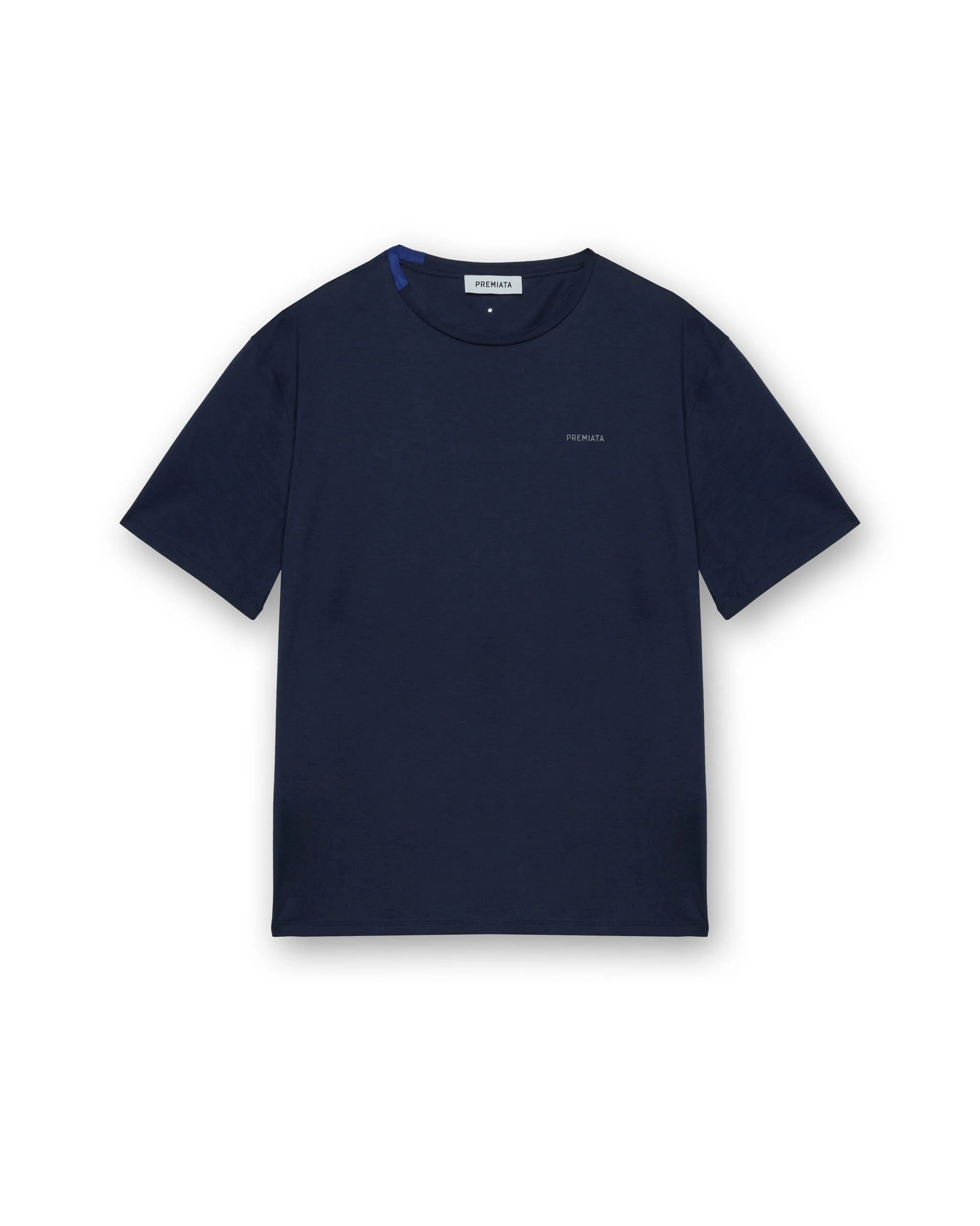 Cotton T-shirt with nylon detail
