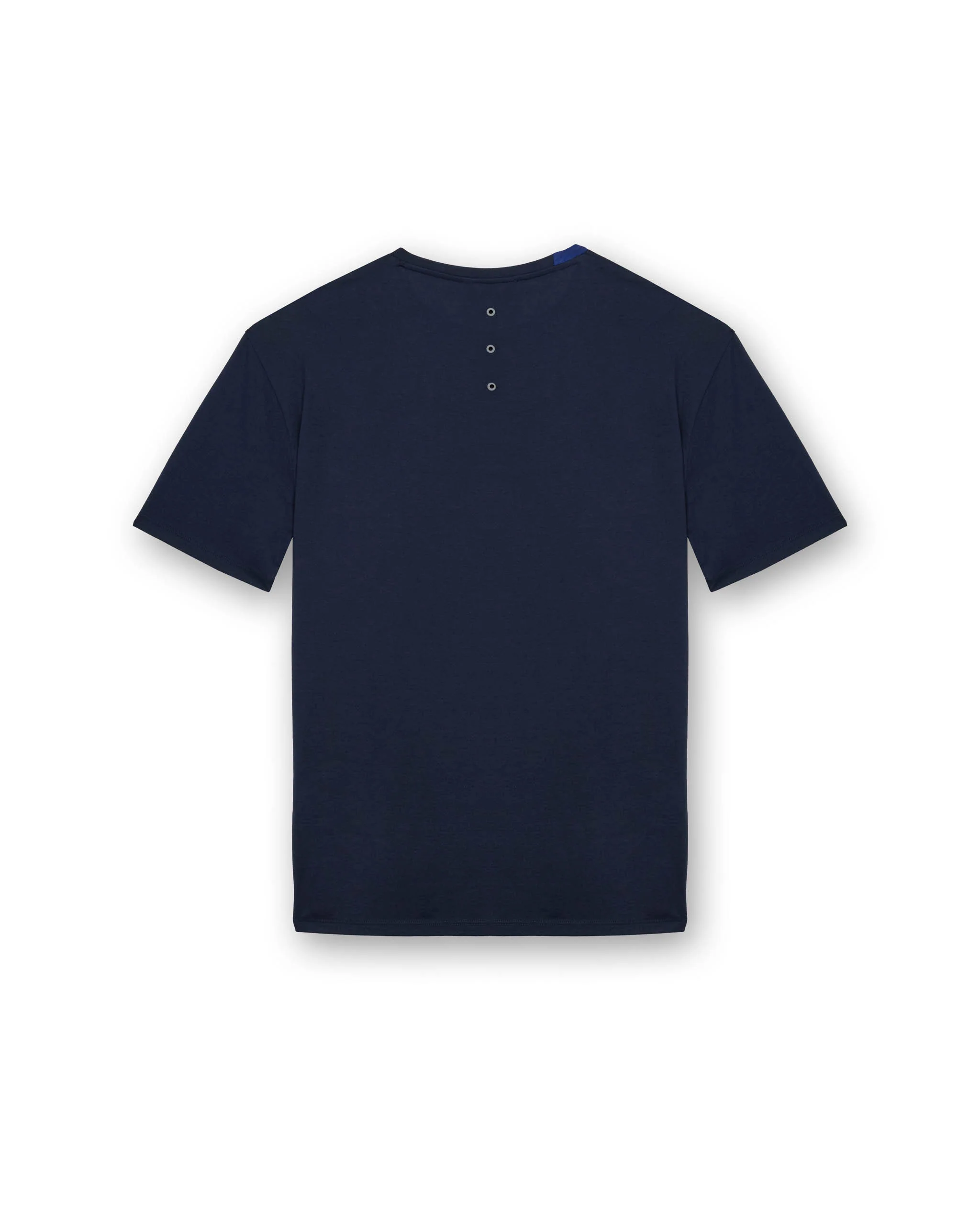 Cotton T-shirt with nylon detail - Image 2