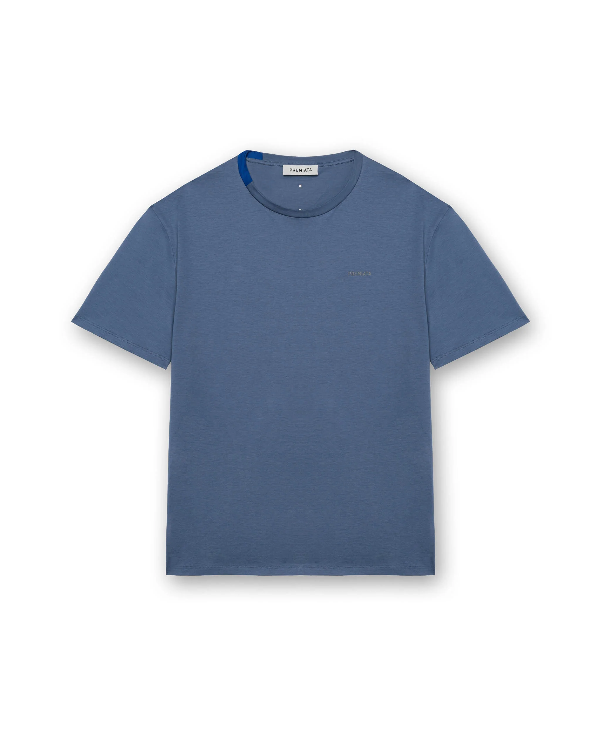 Cotton T-shirt with nylon detail