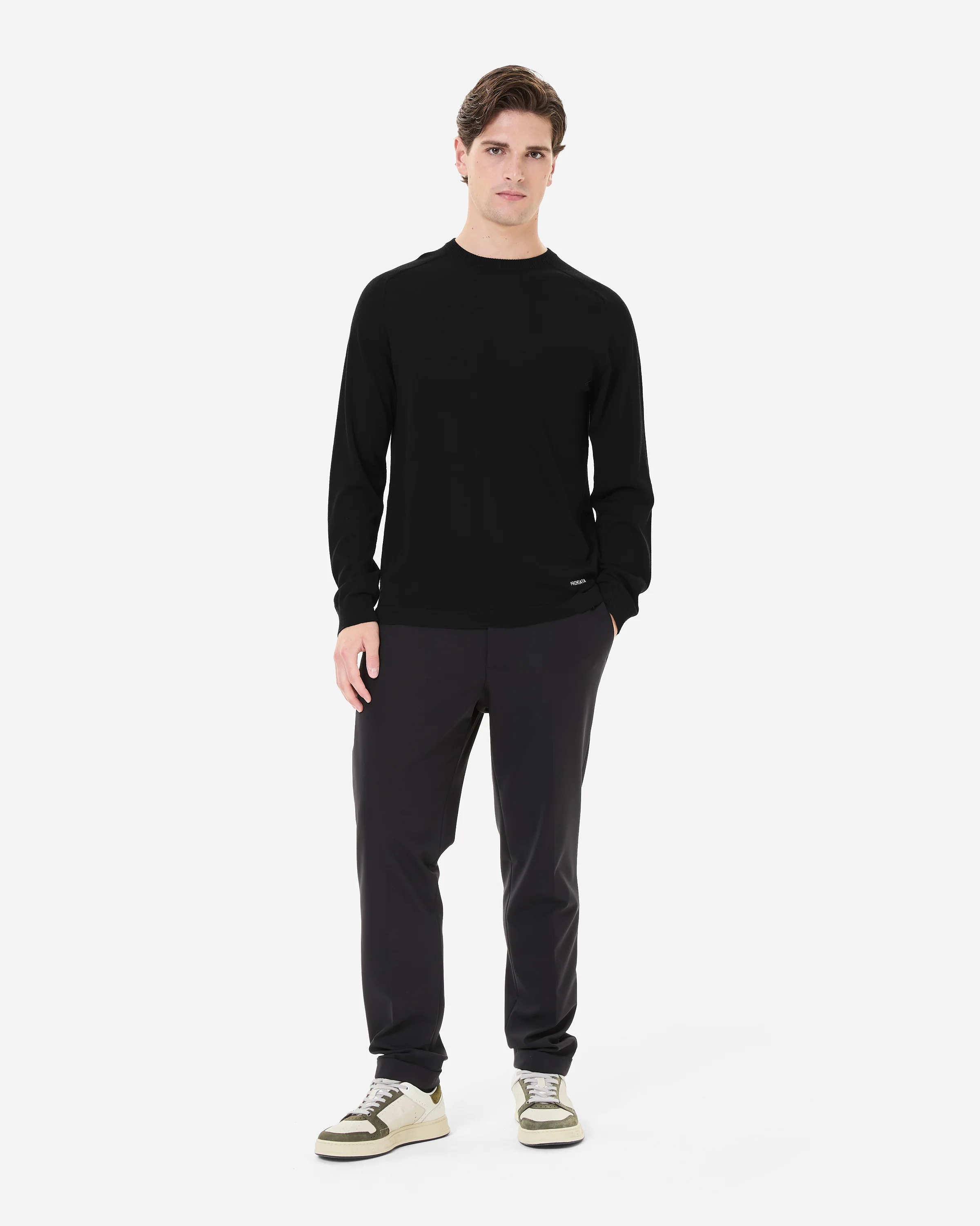 Wool and silk crew neck sweater - Image 7
